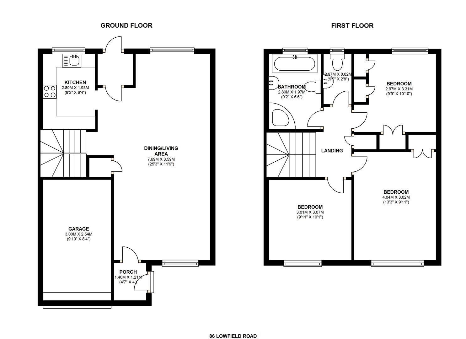 86, Lowfield Road, Reading floorplan