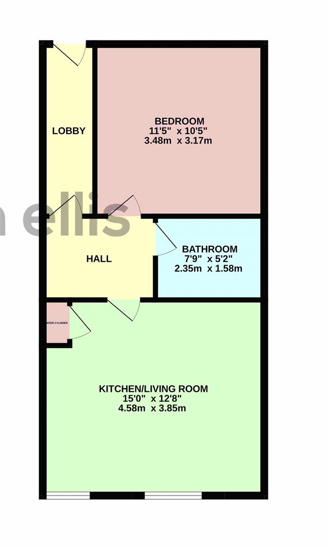 Flat 5, 50-51, Albemarle Crescent, Scarborough floorplan