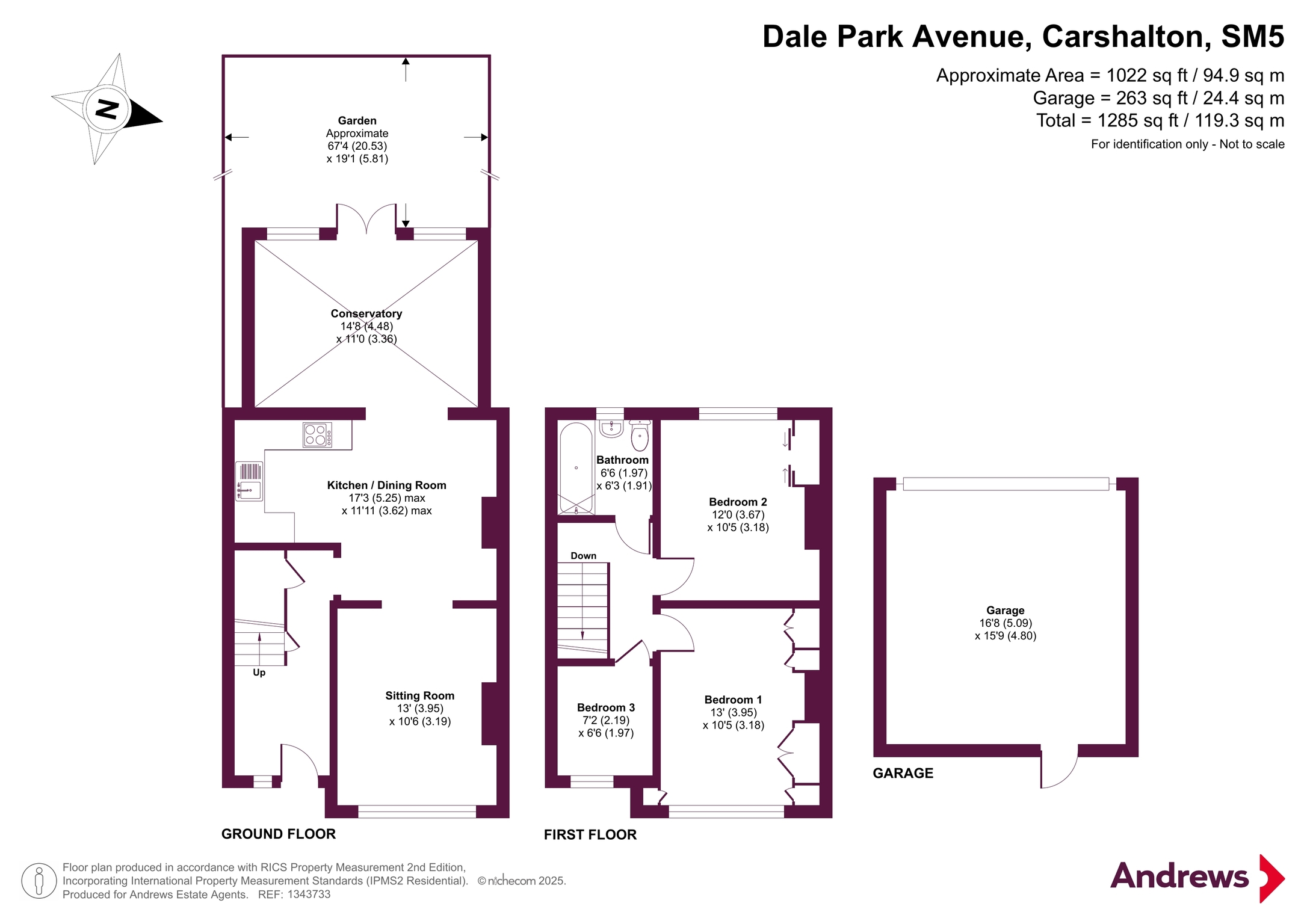 26, Dale Park Avenue, Carshalton floorplan