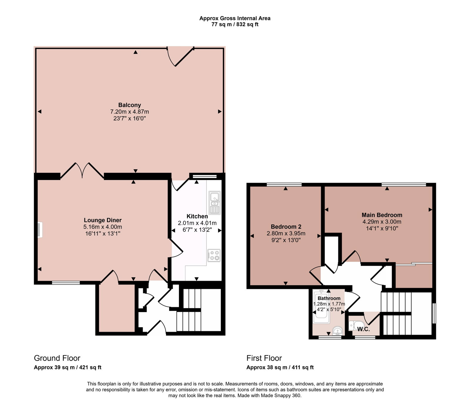 97, Newlands Gardens, Workington floorplan