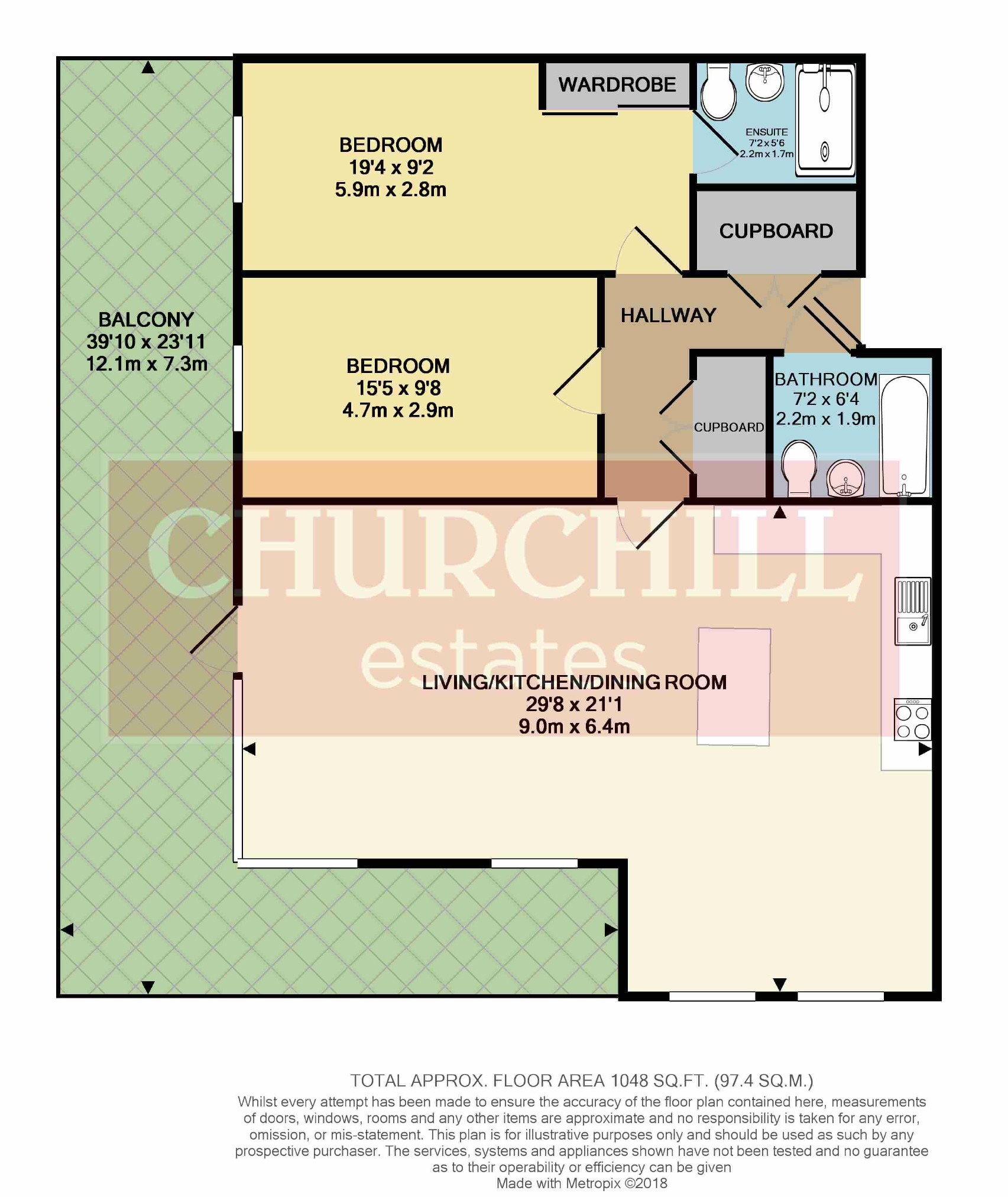 2 Bedrooms Flat to rent in Grant House, Walthamstow, London E17