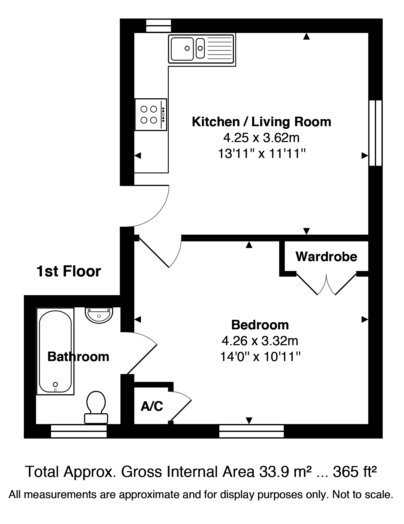 Flat 4, 94, Manor Road, Guildford floorplan