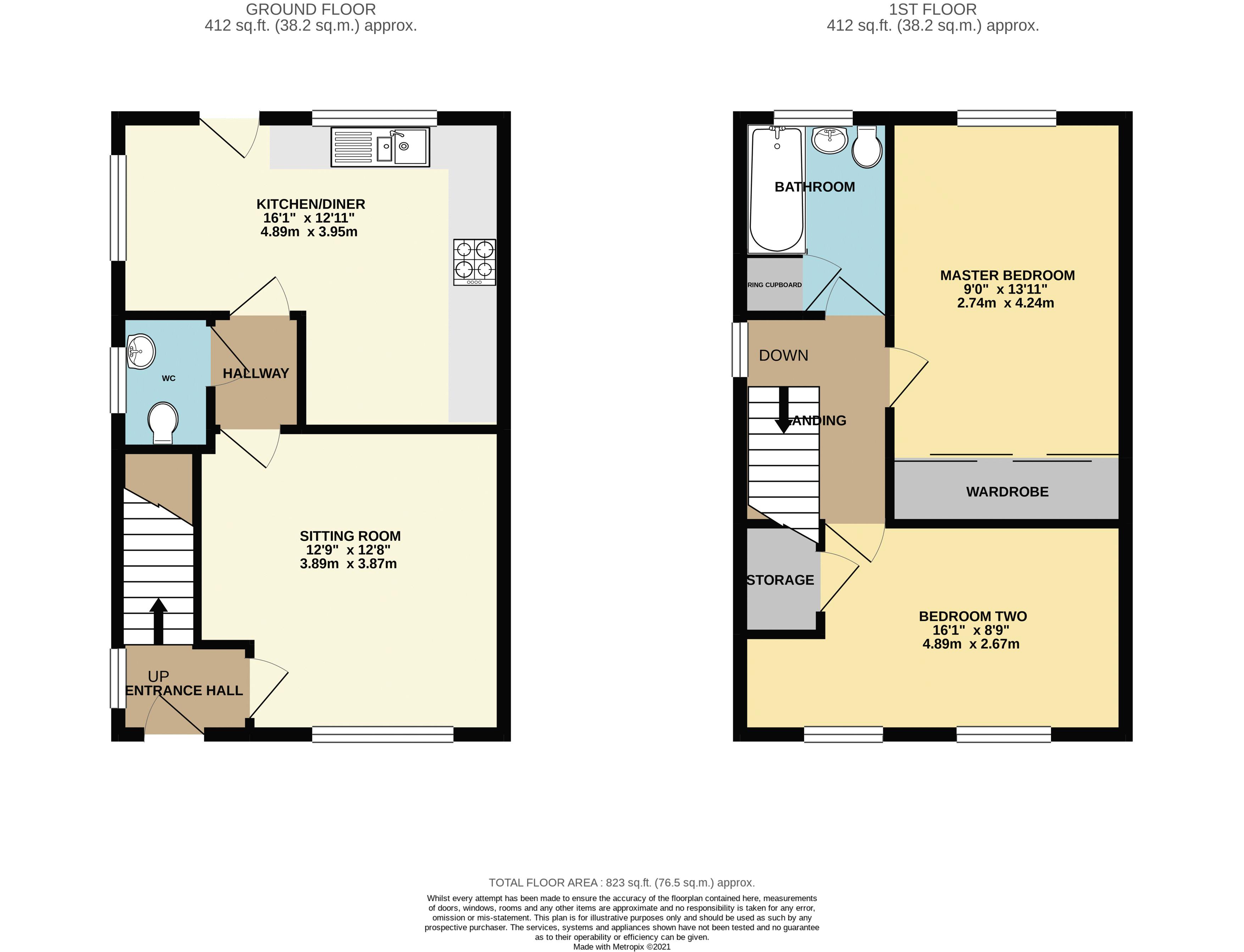 Holly Close, Evesham WR11, 2 bedroom semidetached house for sale