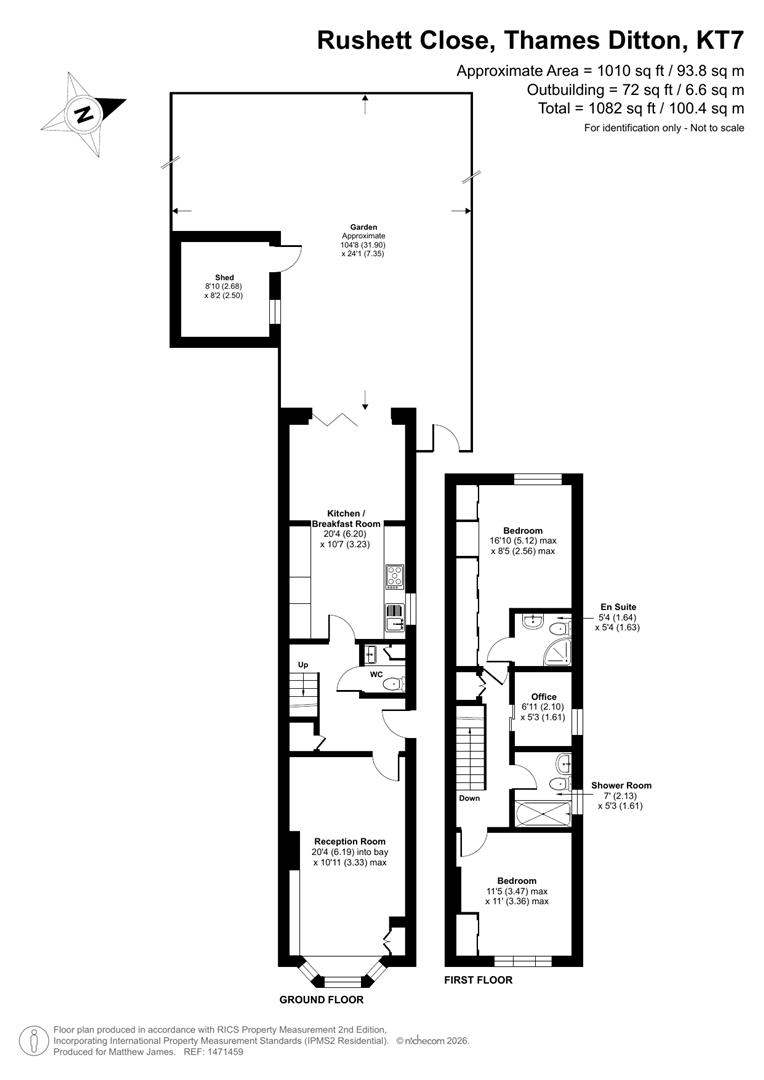 28, Rushett Close, Thames Ditton floorplan