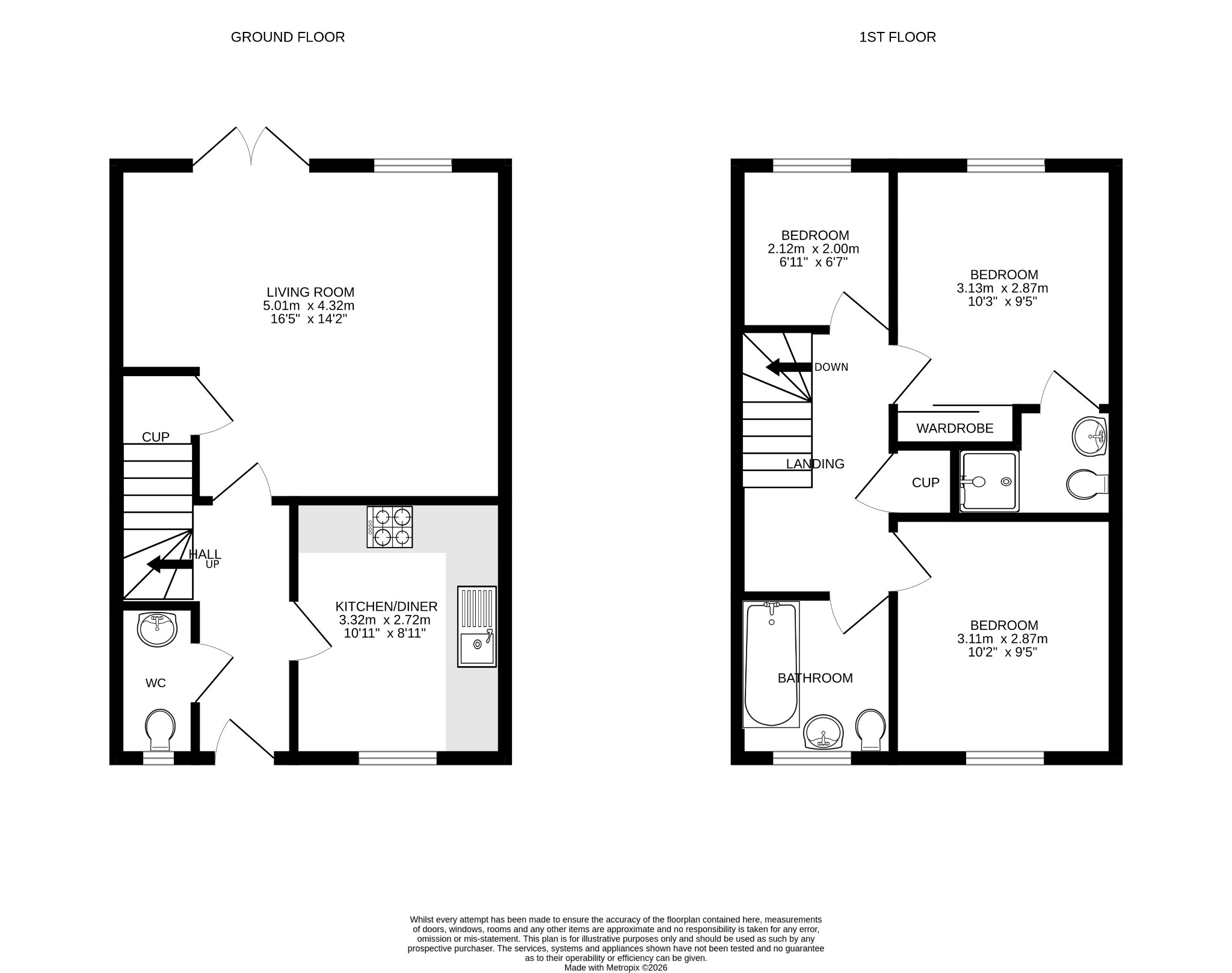 26 Hawkins Way, Helston, Cornwall floorplan