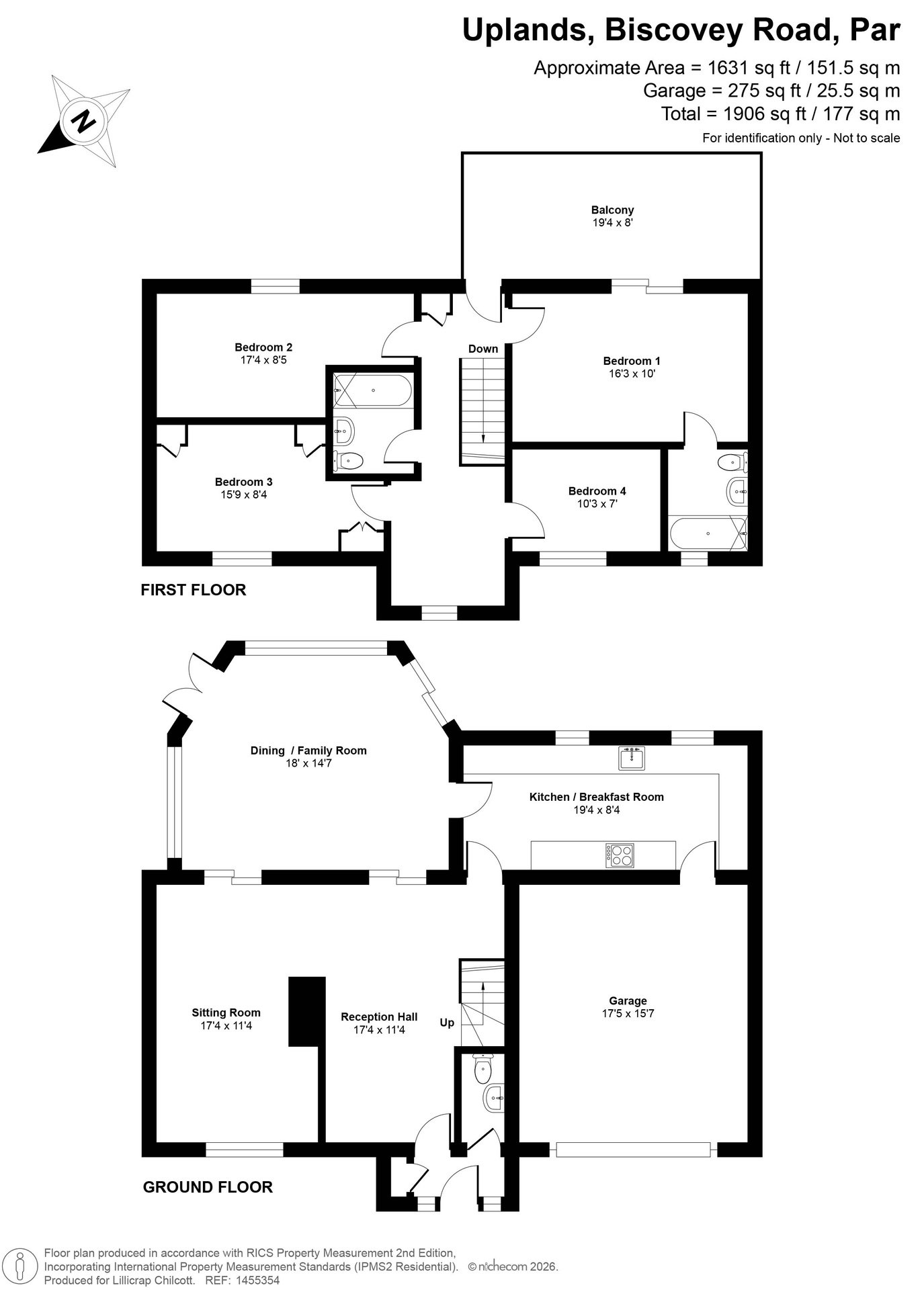 Uplands, Par floorplan