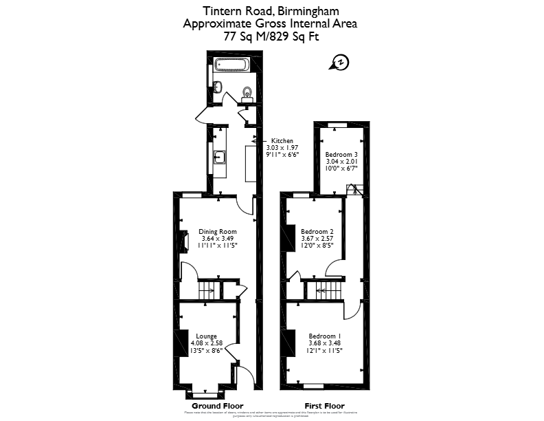 13, Tintern Road, Birmingham floorplan