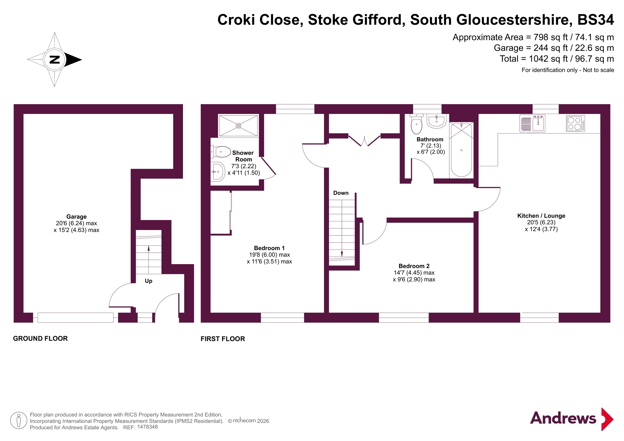 24, Croki Close, South Gloucestershire floorplan