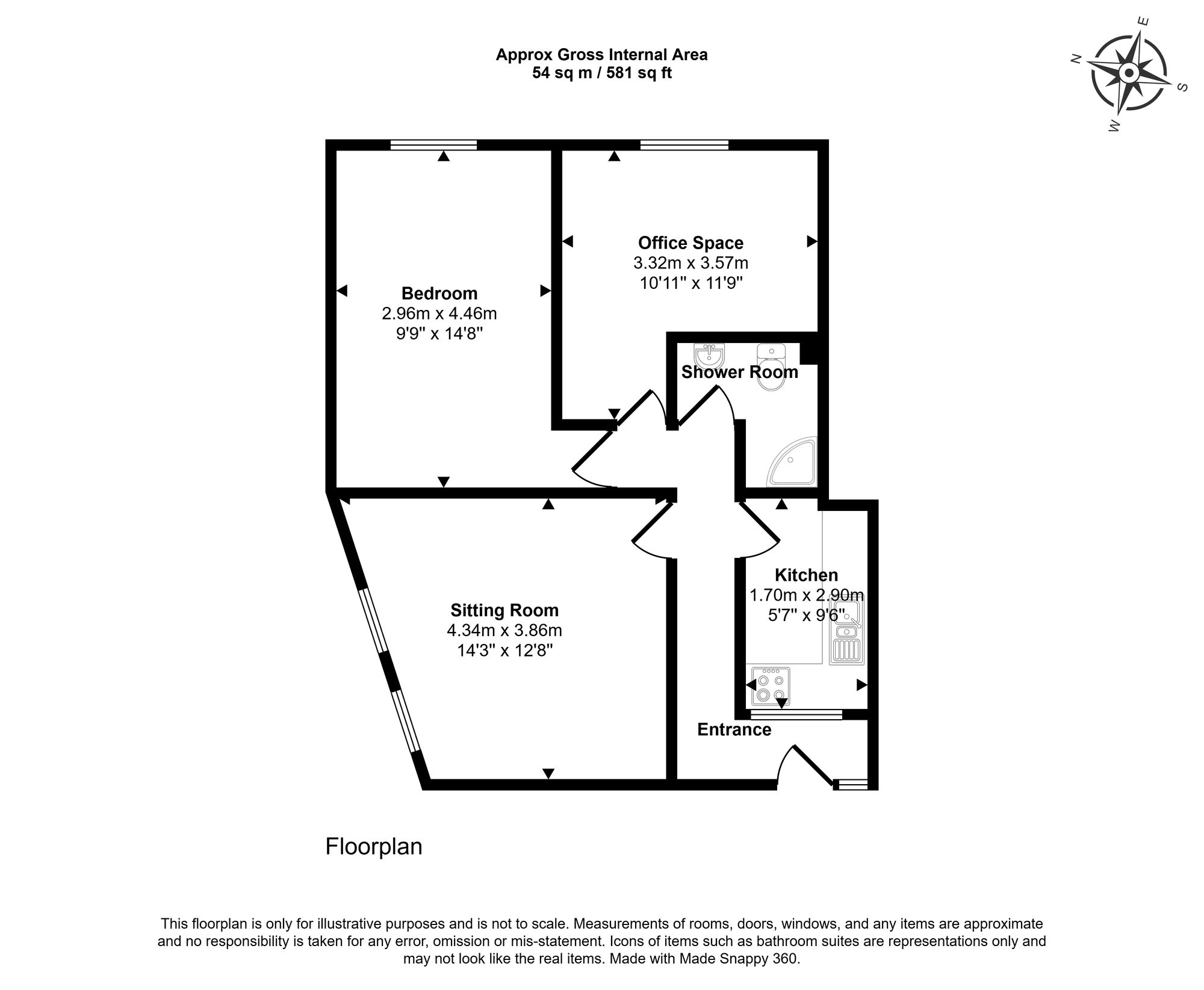 Flat 5, Cary Castle Cary Castle Drive, Torquay floorplan