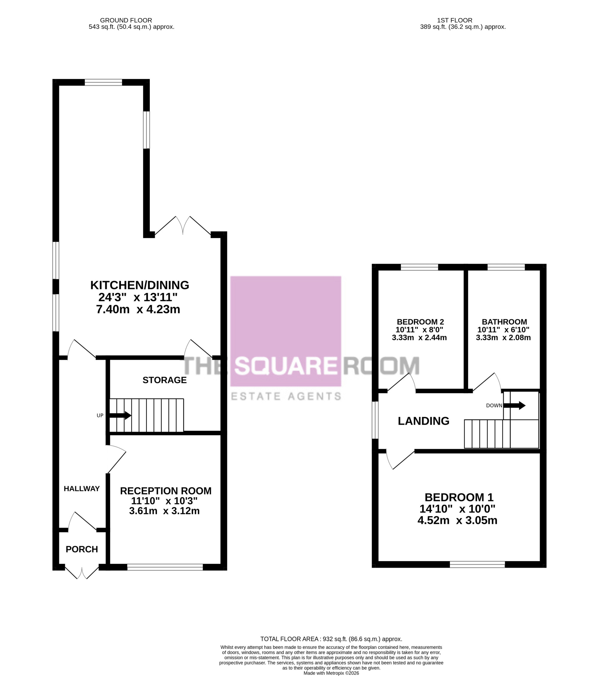 21, Kelvin Road, Cleveleys floorplan