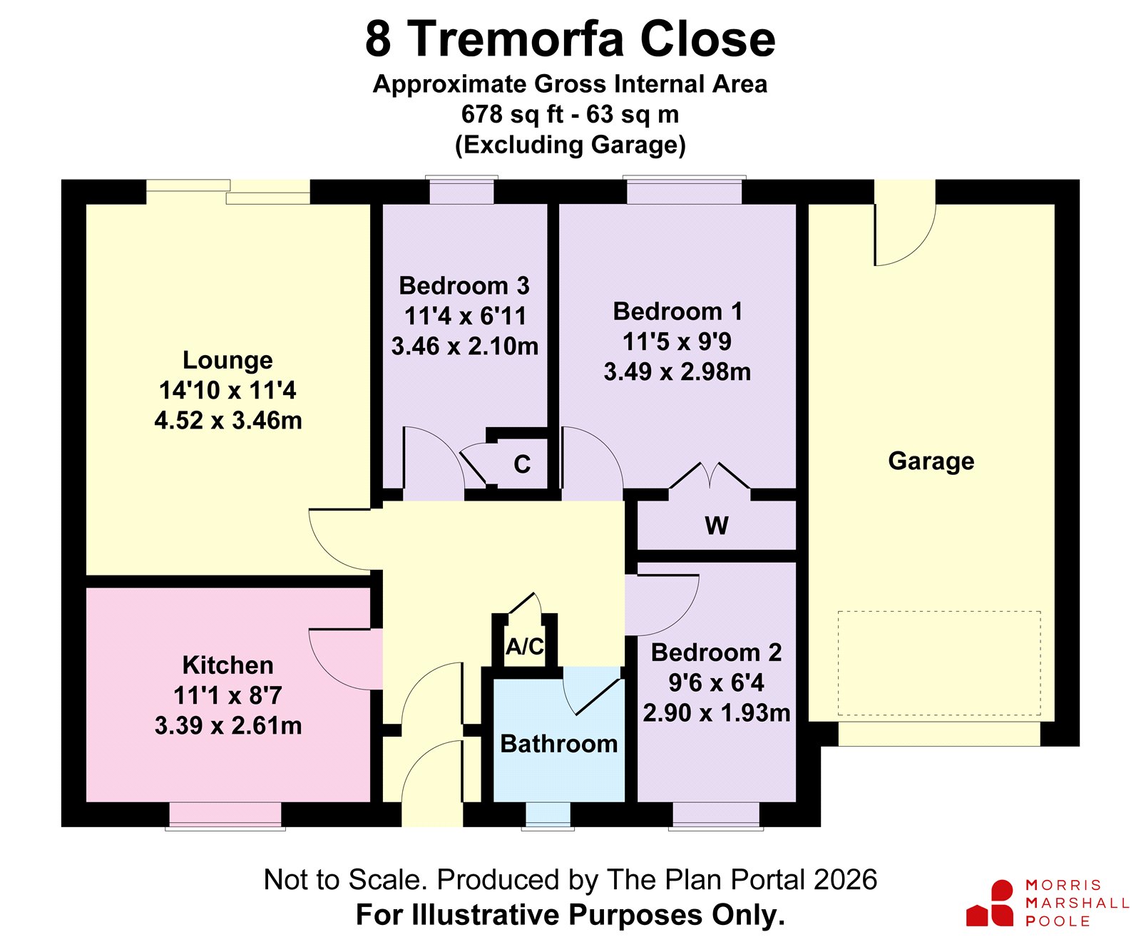 8, Tremorfa Close, Gwynedd floorplan