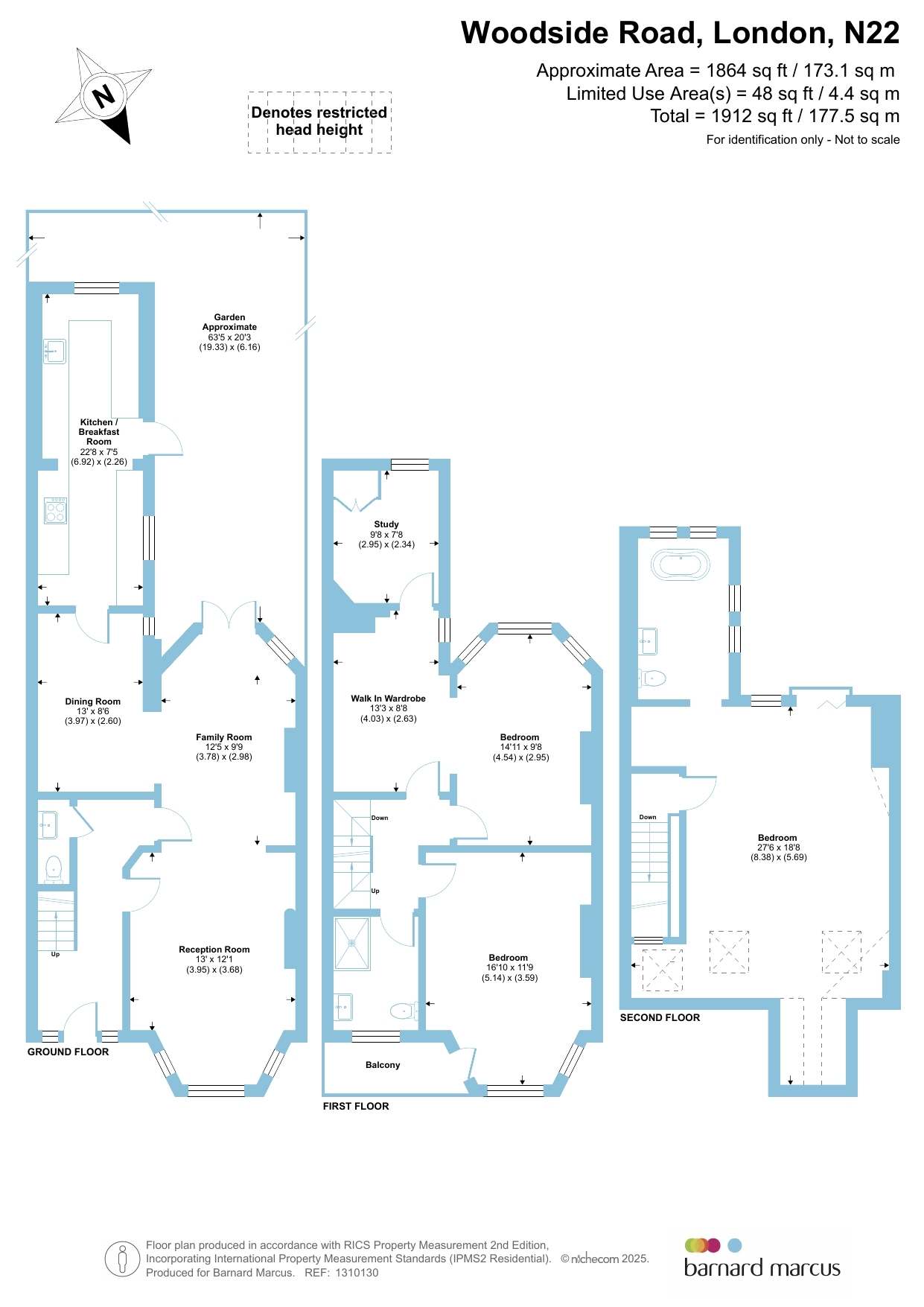 107, Woodside Road, London floorplan
