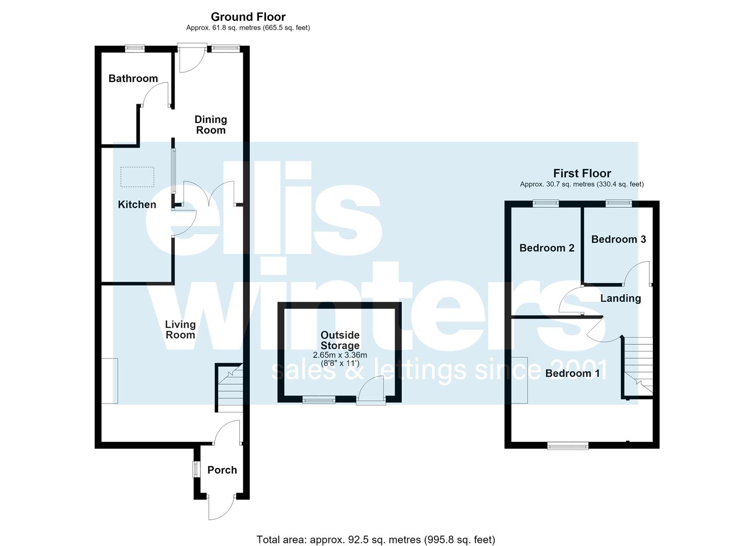 95, Station Road, Warboys floorplan