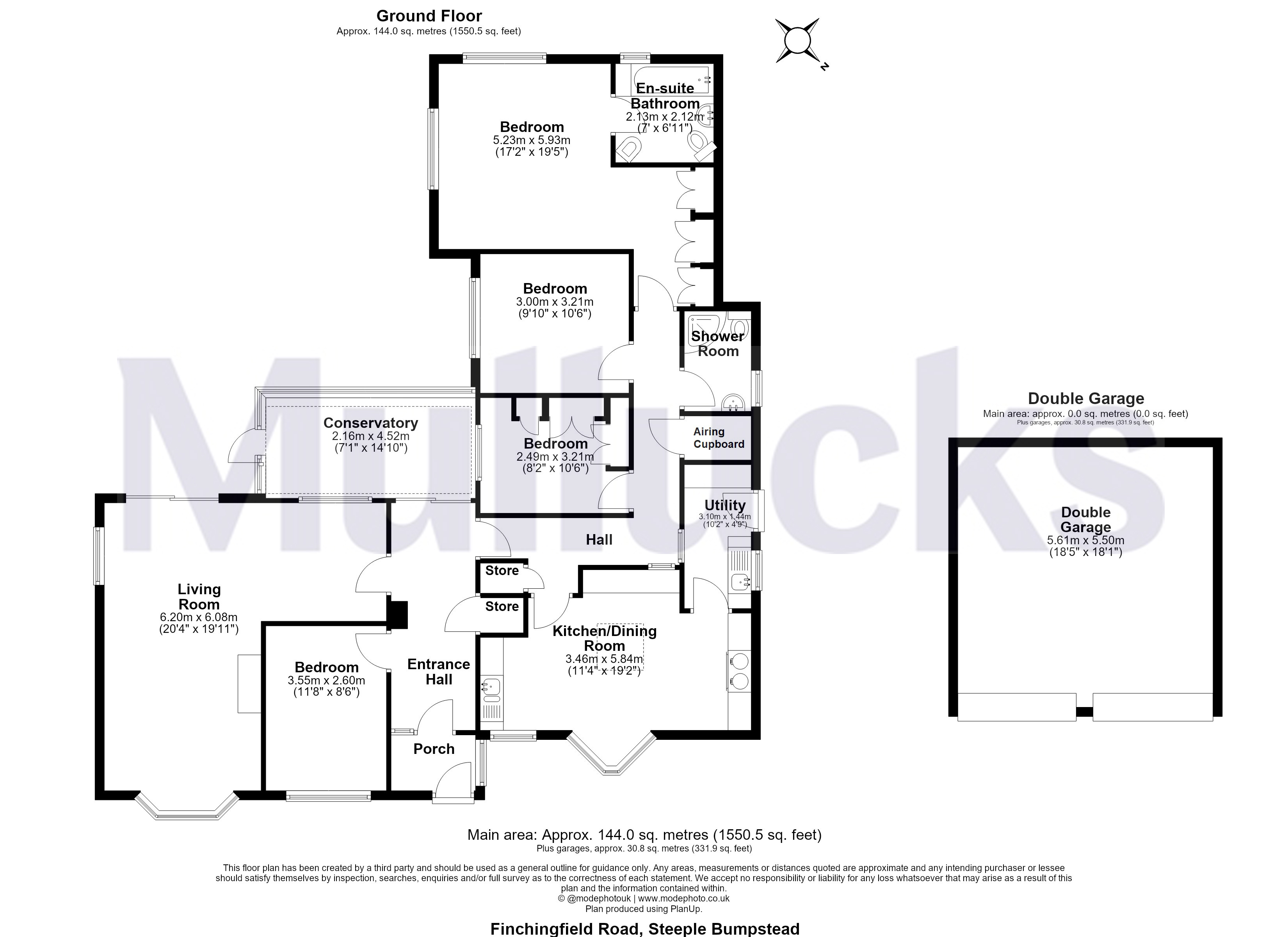 Peartree Cottage, 2, Finchingfield Road, Nr Haverhill floorplan