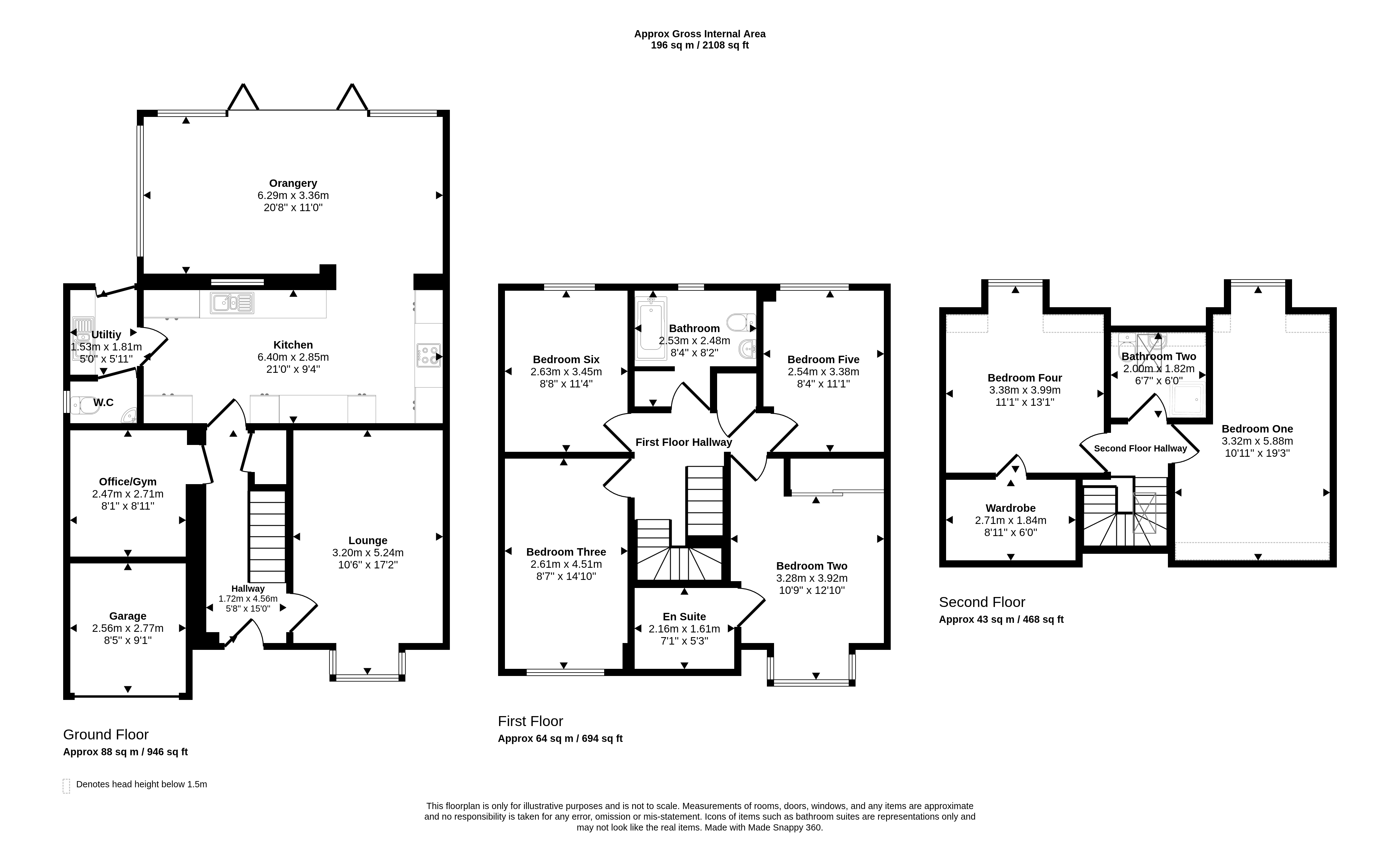 28, Ellesmere Close, Houghton Le Spring floorplan