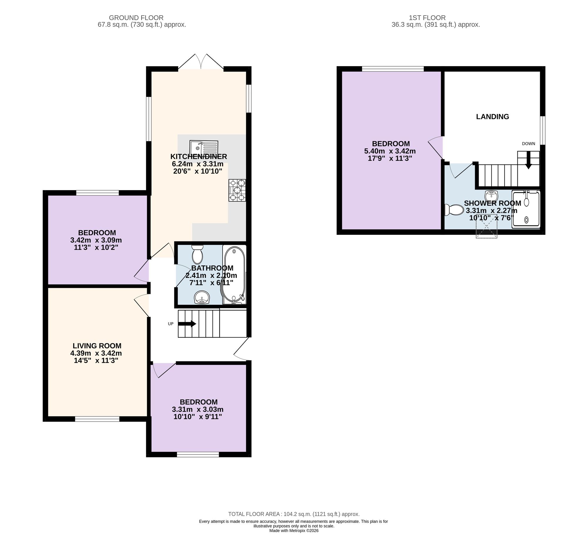 3 Highfield Drive, Preston floorplan