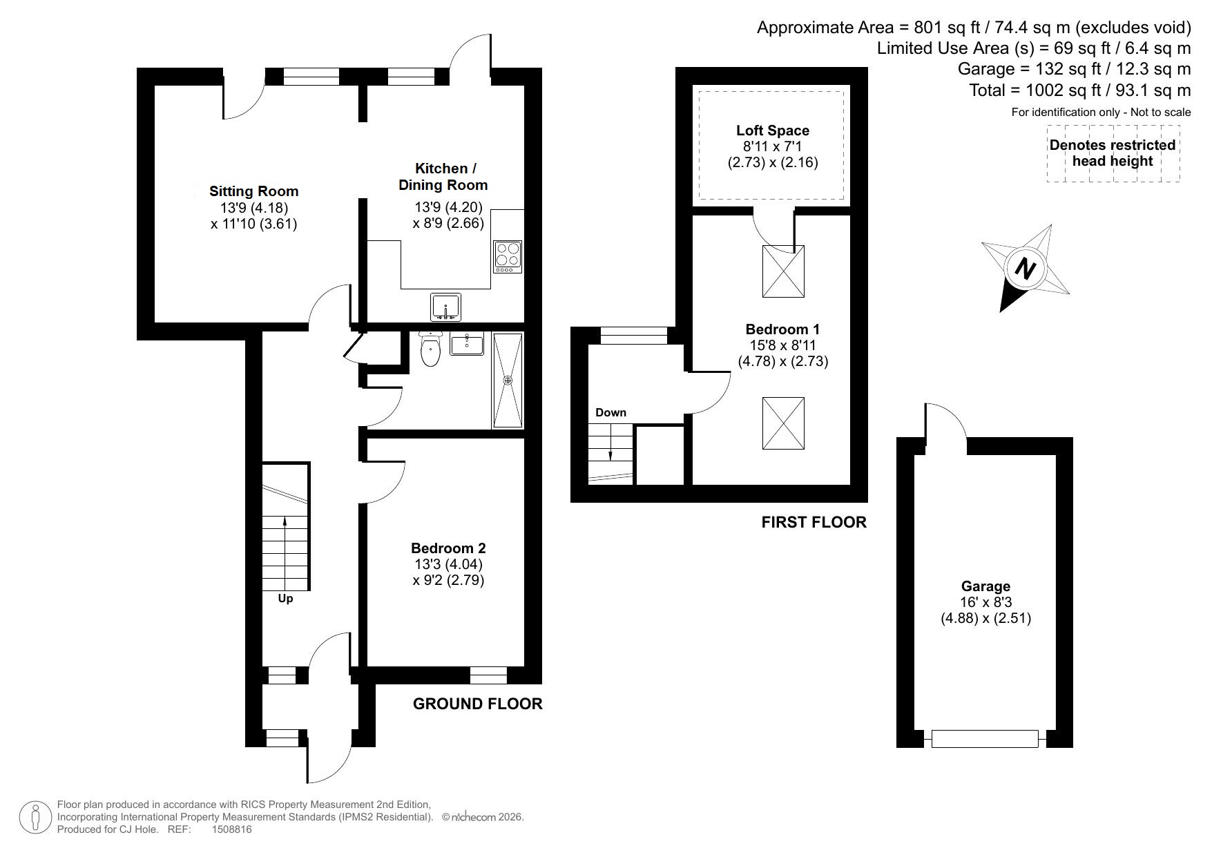 34, King Arthur Close, Cheltenham floorplan