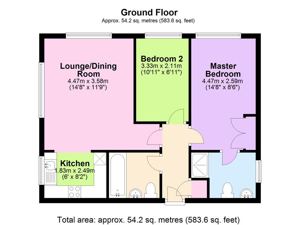 2 Bedrooms Flat for sale in Great High Ground, St. Neots PE19