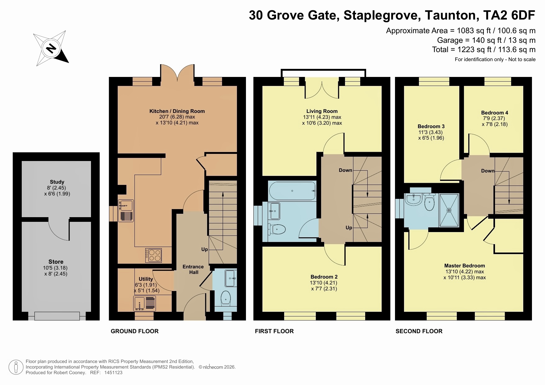 30 Grove Gate, Taunton floorplan