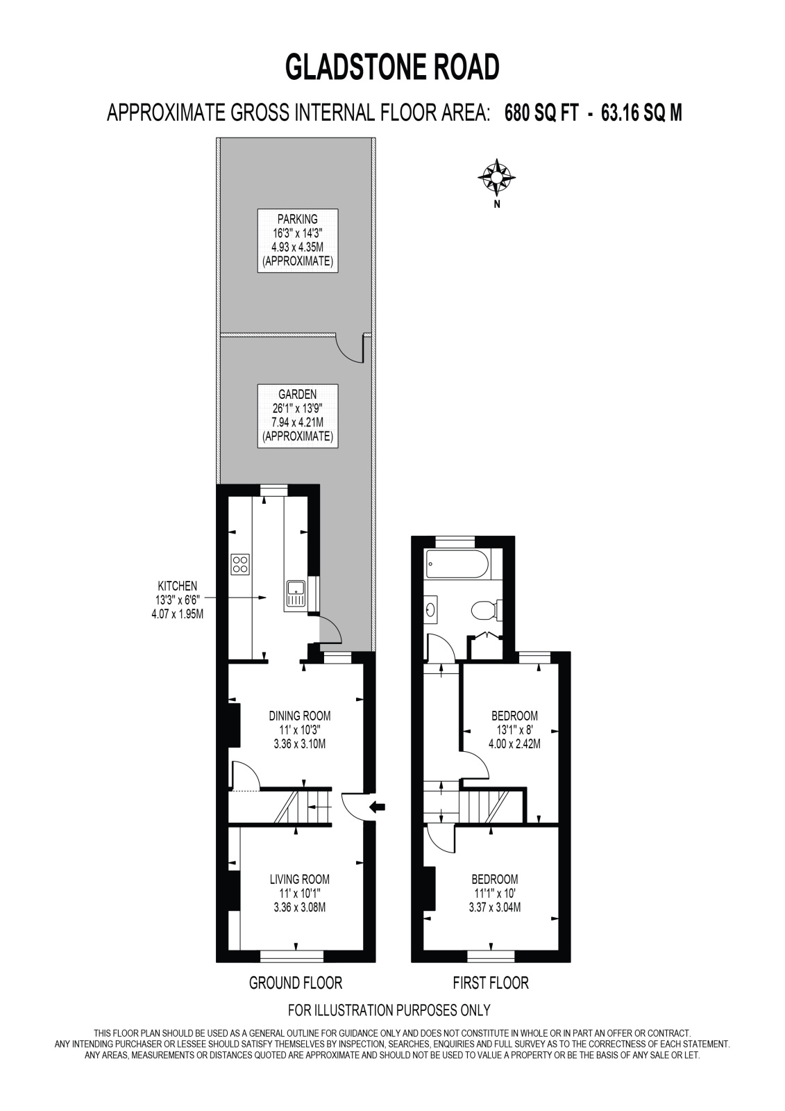 17, Gladstone Road, Surbiton floorplan