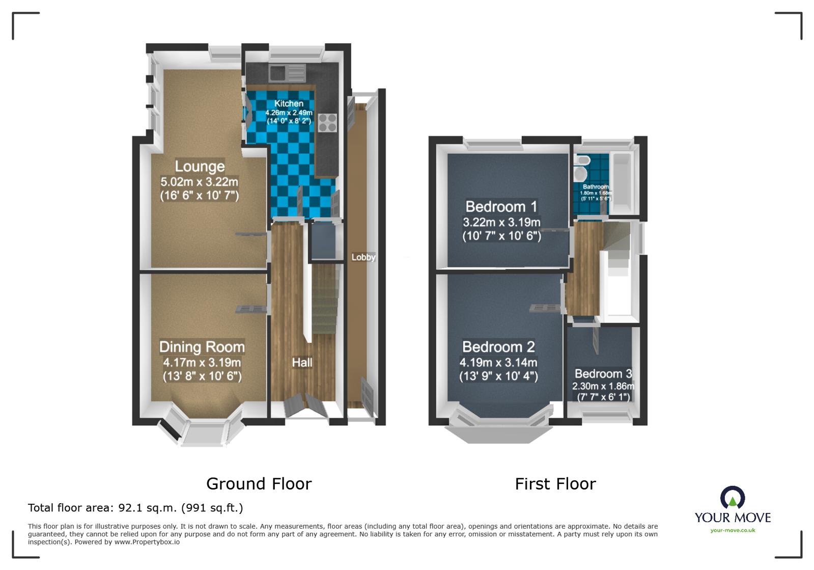 117, Watsons Green Road, West Midlands floorplan