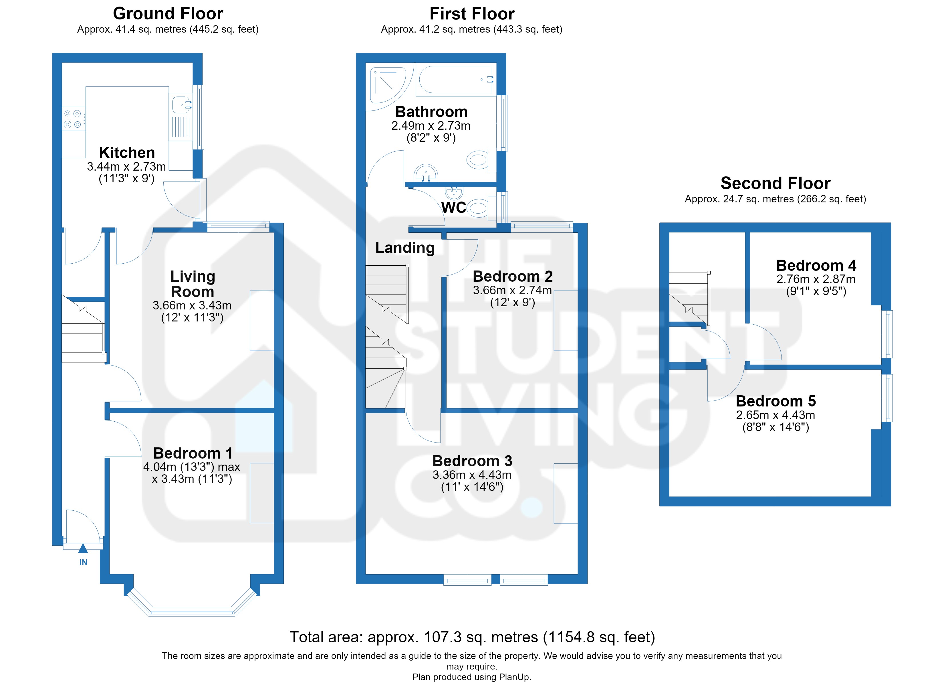 Radcliffe Mount, Nottingham, JP LETTINGS floorplan