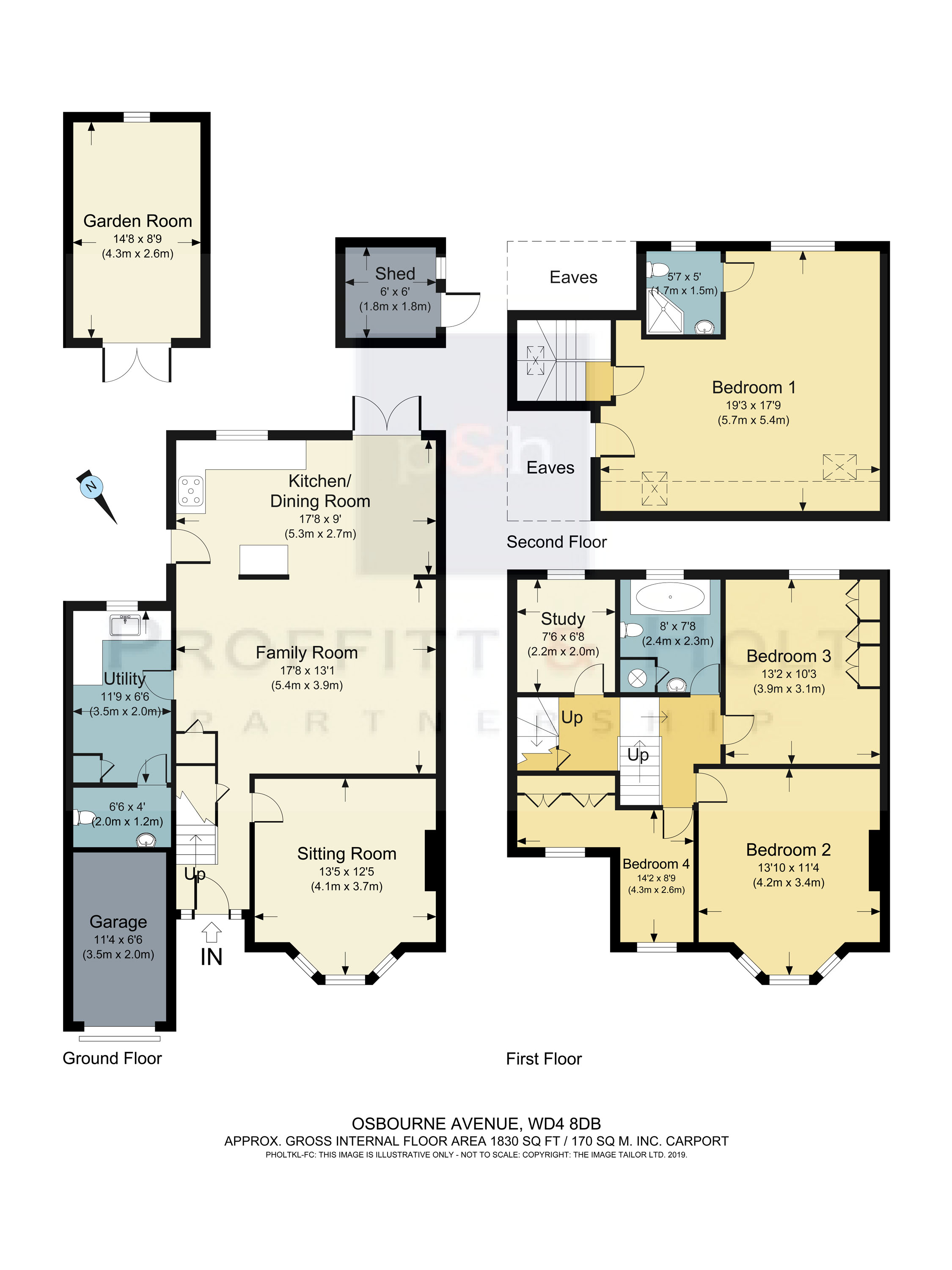 5 Bedrooms Semi-detached house for sale in Osbourne Avenue, Kings Langley WD4