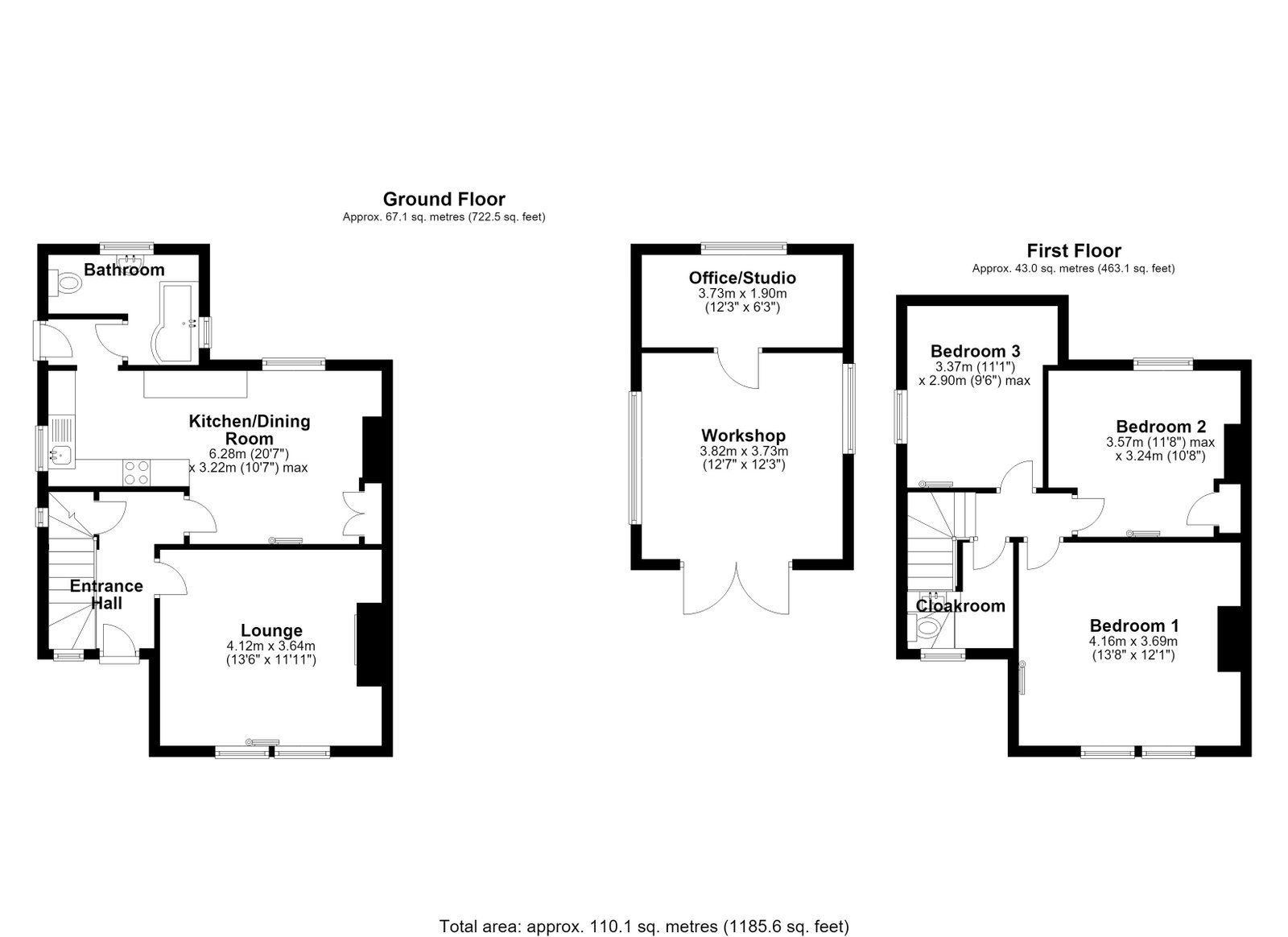 4, Church Road, Longhope floorplan
