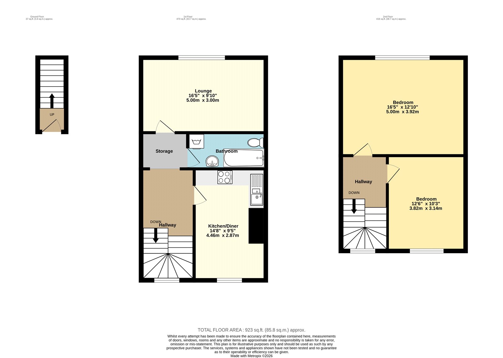 Top Floor Maisonette, 23, Ashley Road, Bristol floorplan