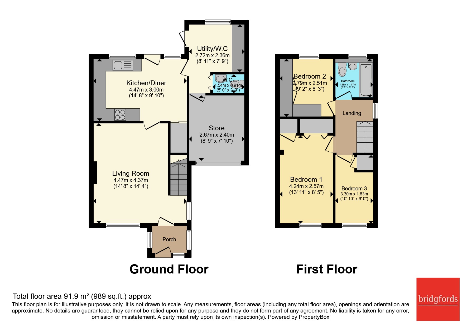 21, Covert Close, Stafford floorplan