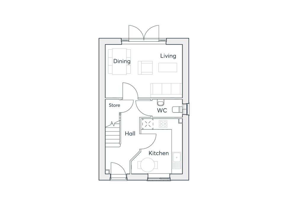 44, Baldwin Dr, Glan Llyn, Newport floorplan
