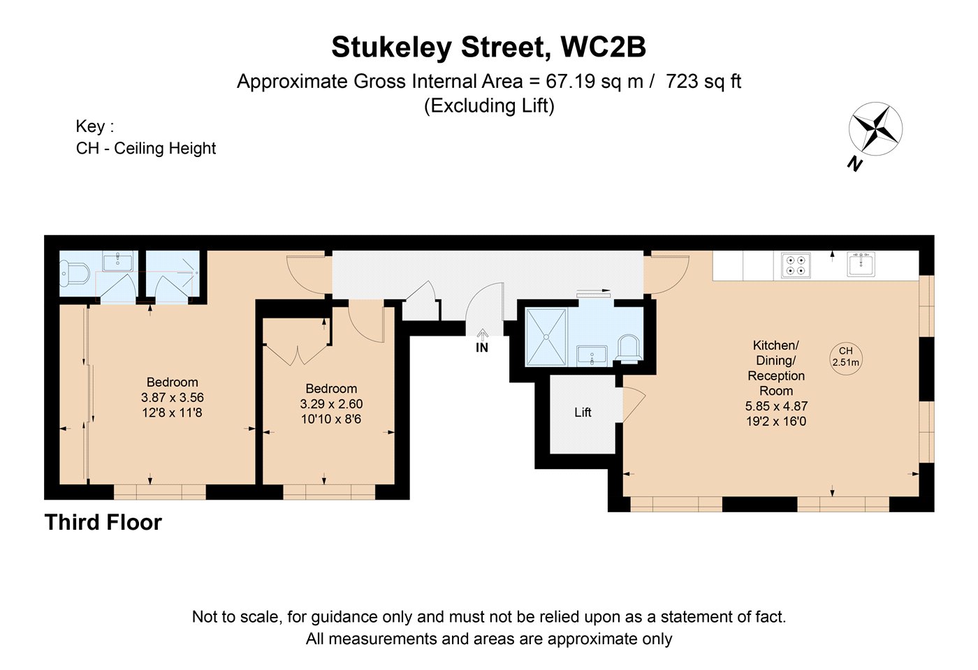 Flat 5, 18, Stukeley Street, London floorplan