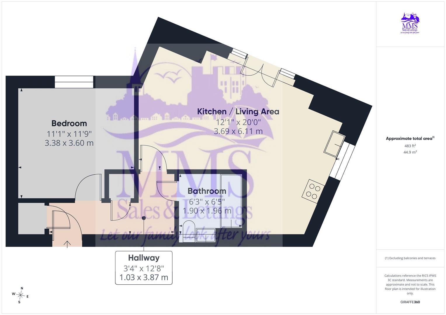 9 Windrush House, Butlers Park Way, Strood floorplan