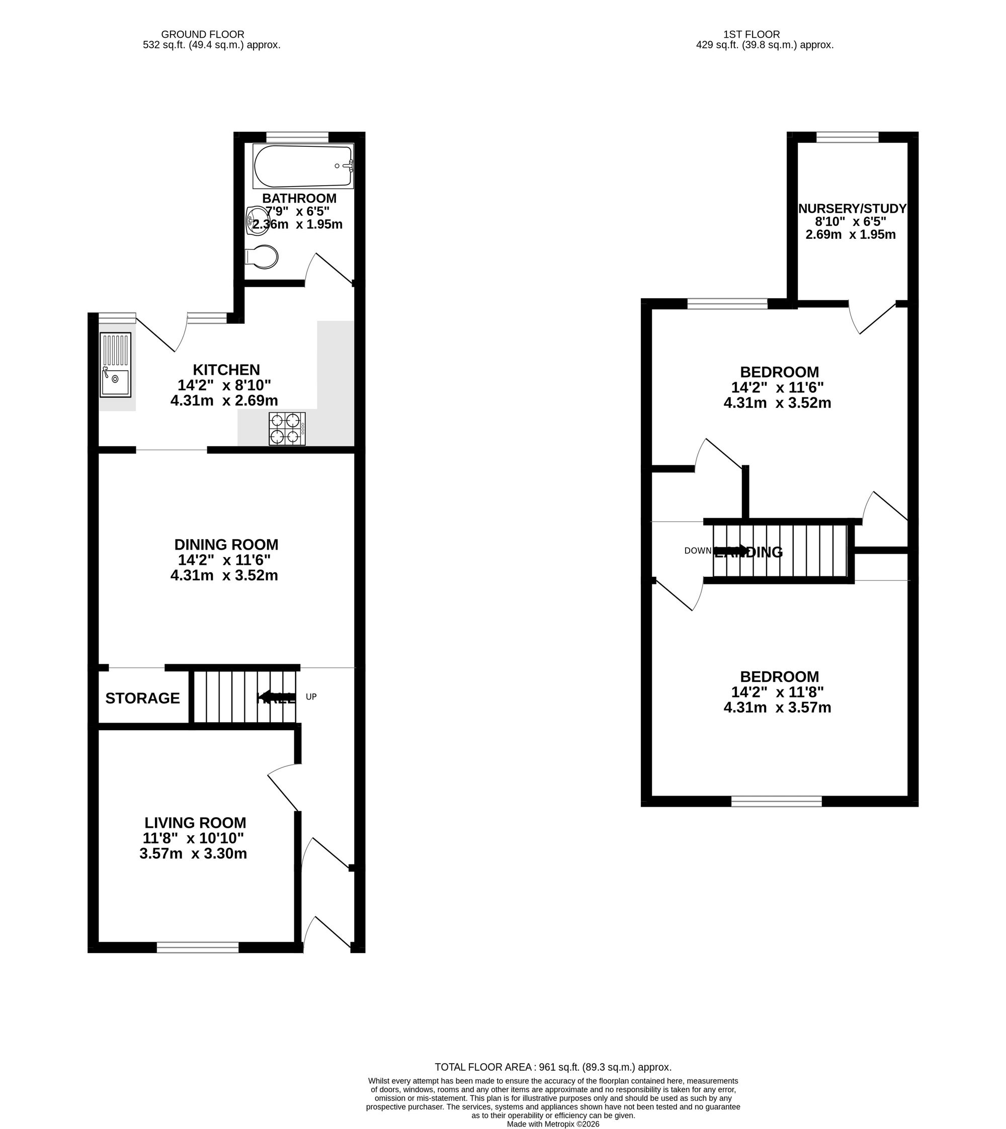 21 Lyppiatt Road, Bristol floorplan