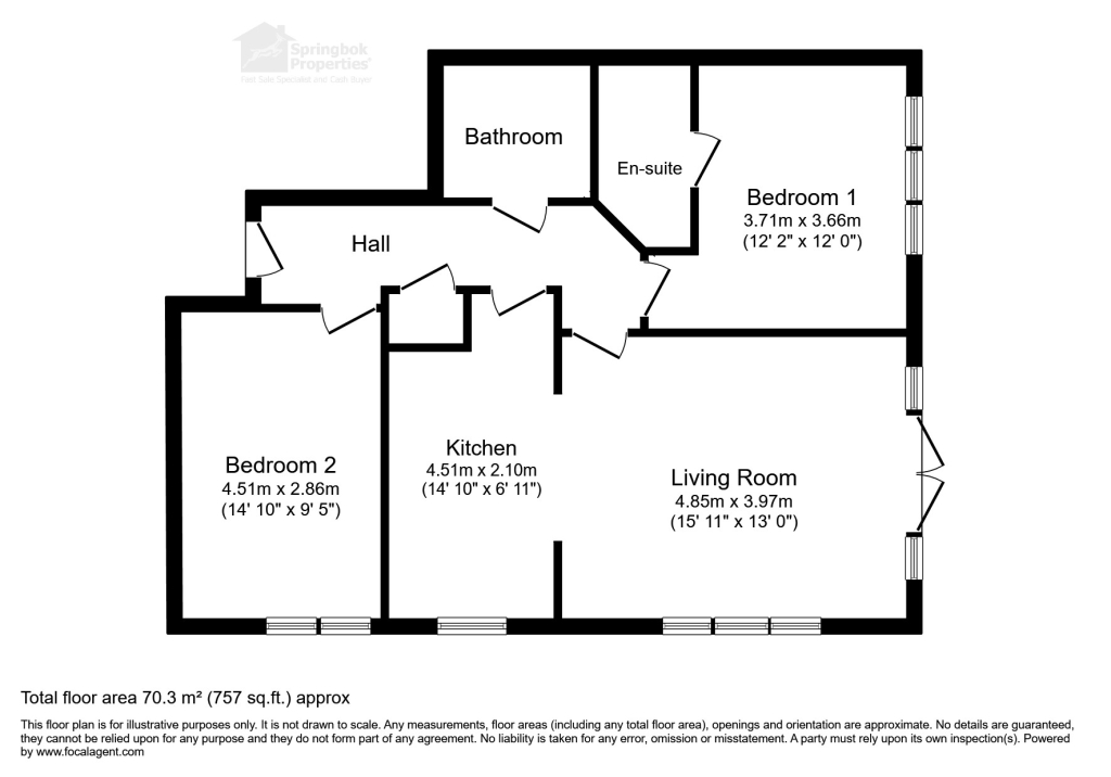 2 The Oaks, 54 Barton Court Avenue, New Milton floorplan