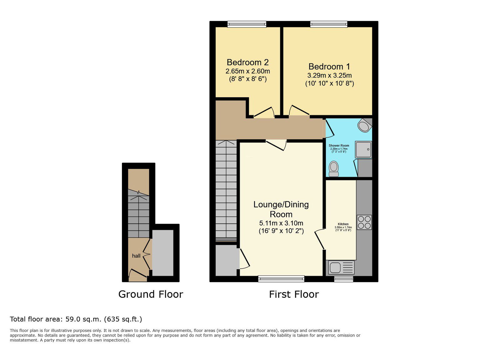 31, New Cross Street, Tipton floorplan