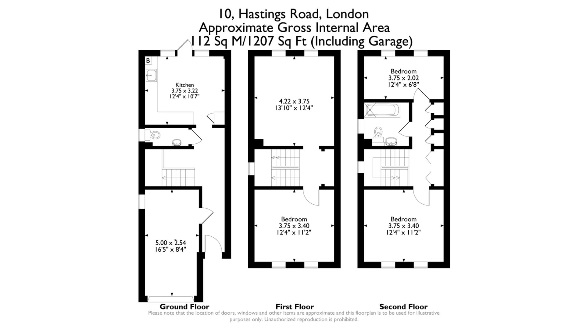 10, Hastings Road, London floorplan