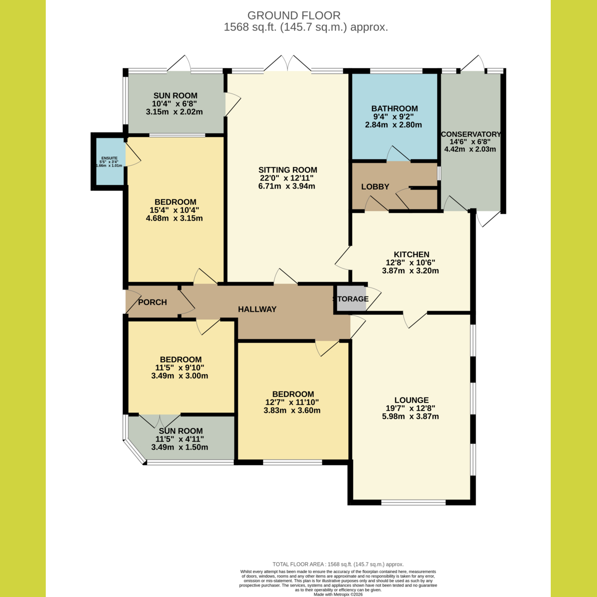 20, Woodlands Road, Hockley floorplan