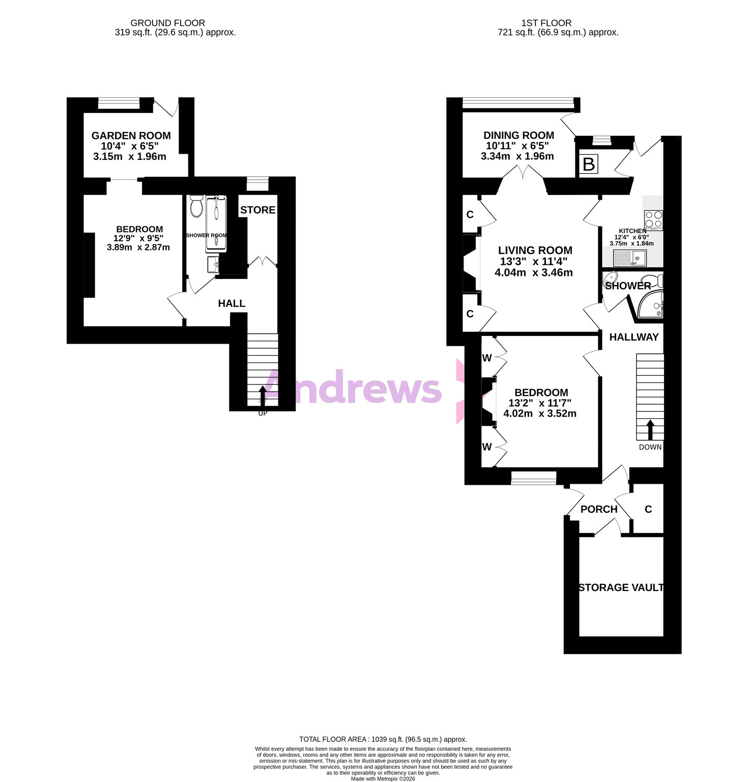 Garden, 20 Elm Place, Bath floorplan