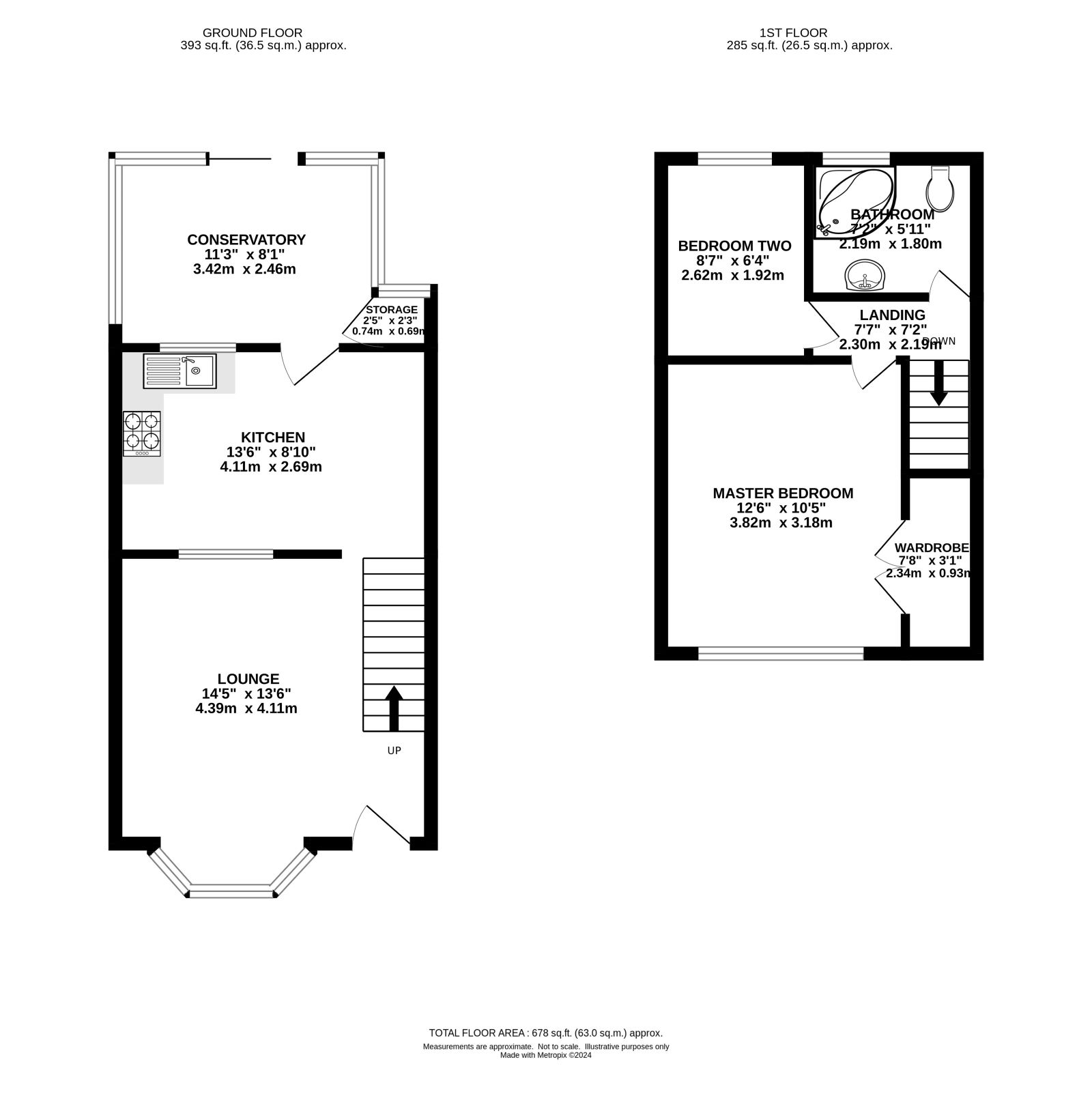 99, Fog Lane, Manchester floorplan