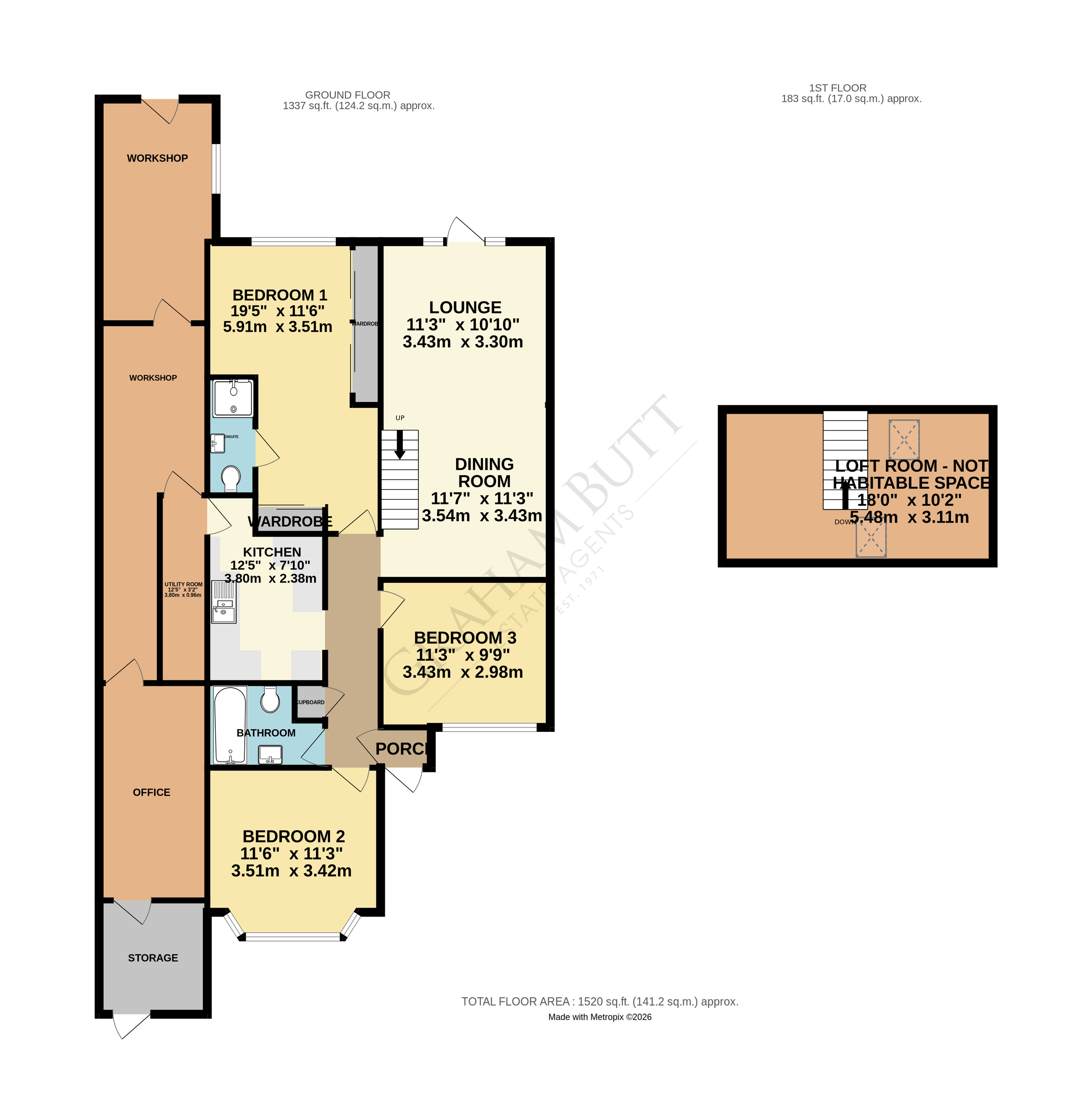 4, Knightscroft Close, Rustington floorplan