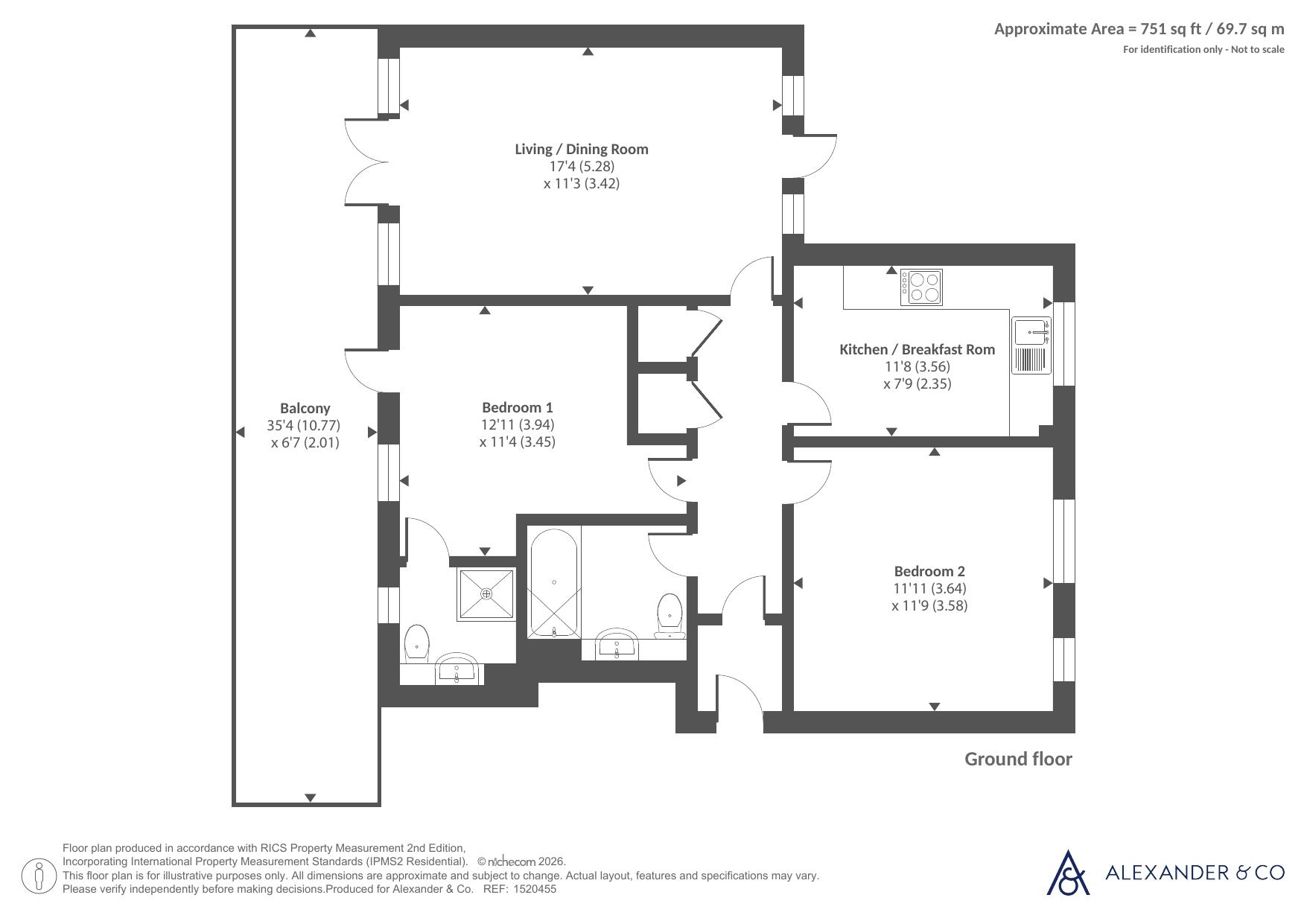 25, Burgess Square, Northamptonshire floorplan