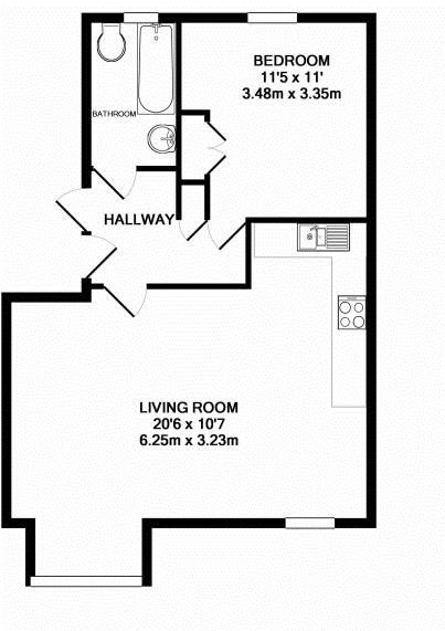 1 Bedrooms Flat to rent in Fryers Lane, High Wycombe HP12