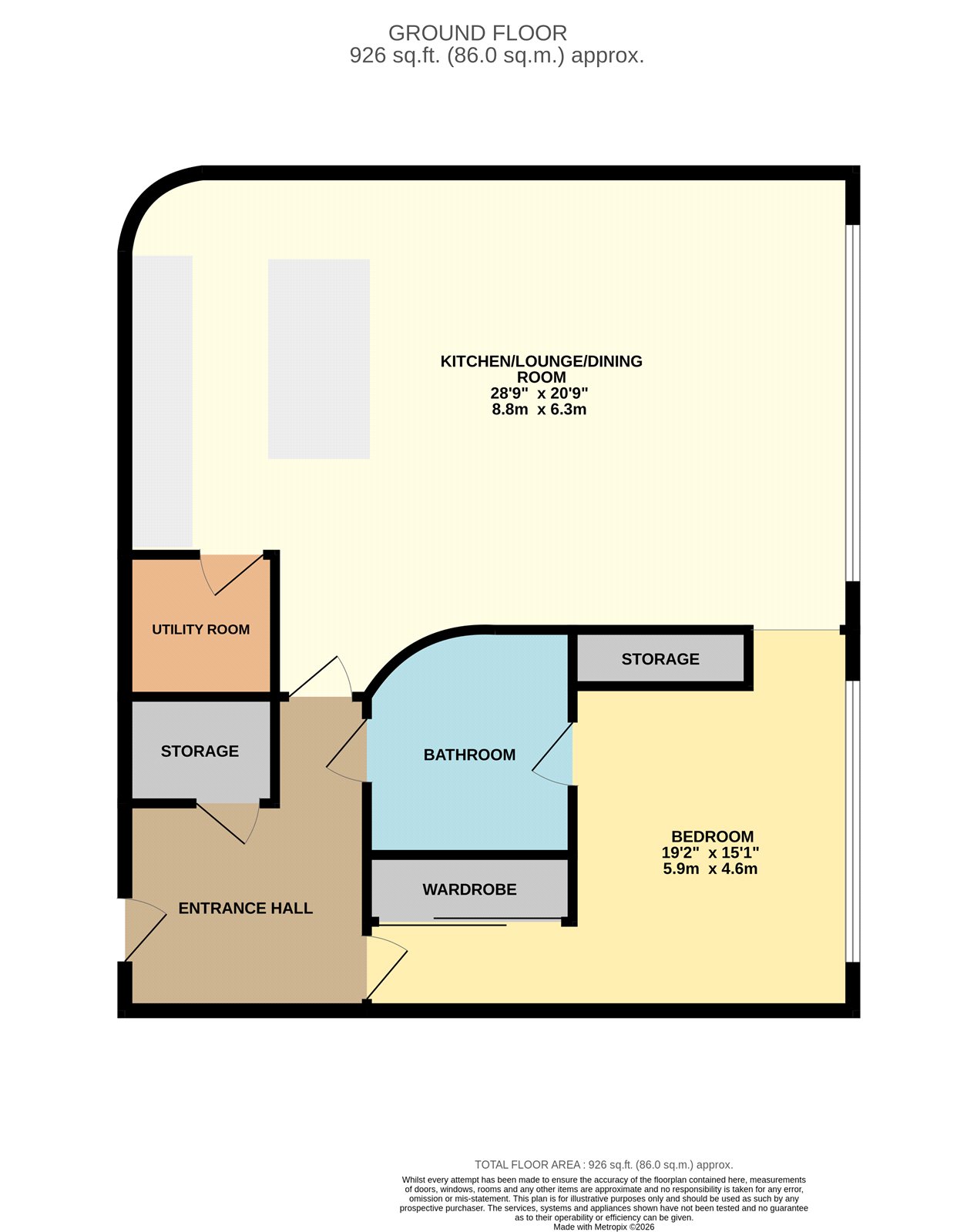 96 New Hampton Lofts, 99, Branston Street, Birmingham floorplan