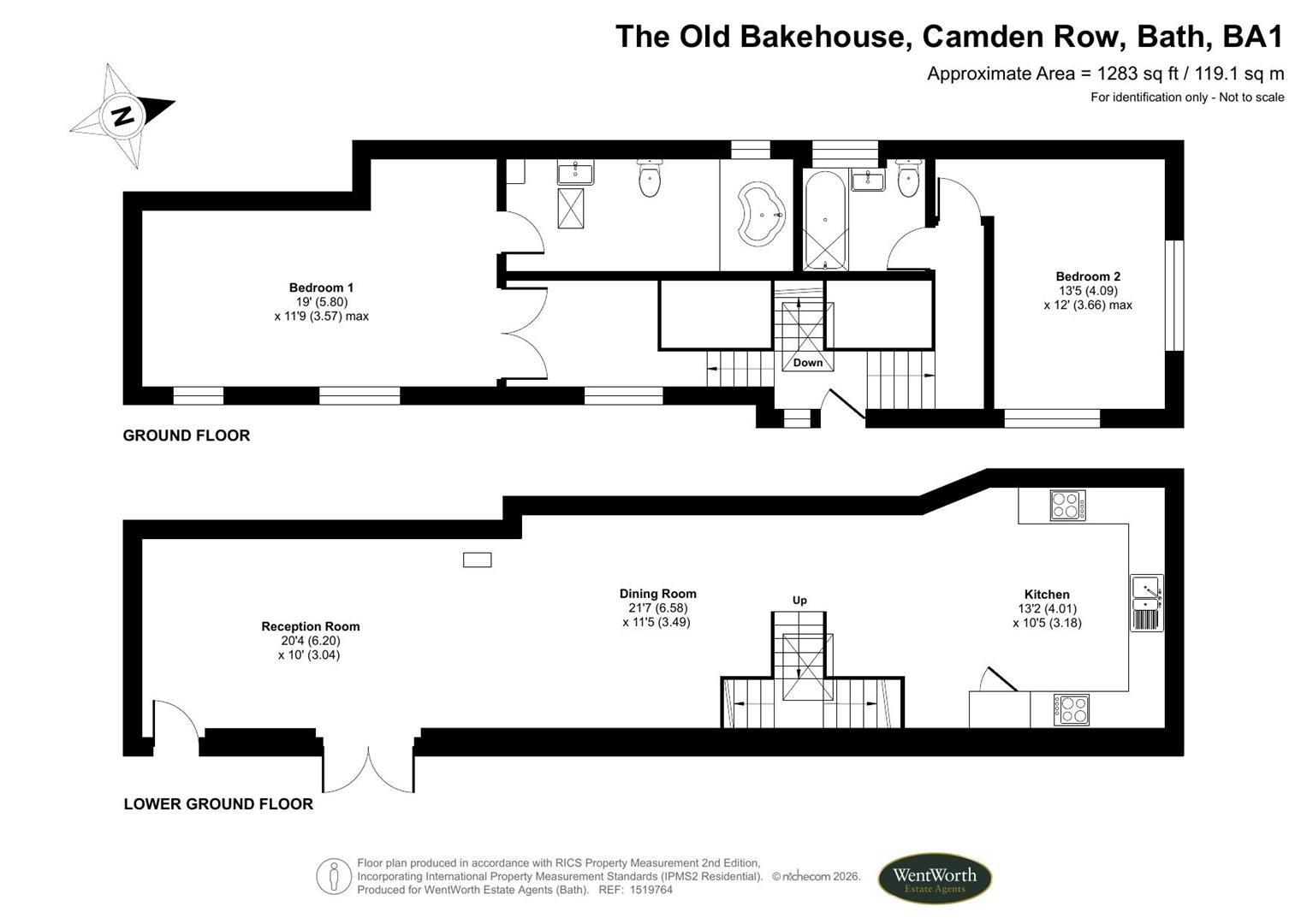 The Old Bakehouse, Camden Row, Bath floorplan