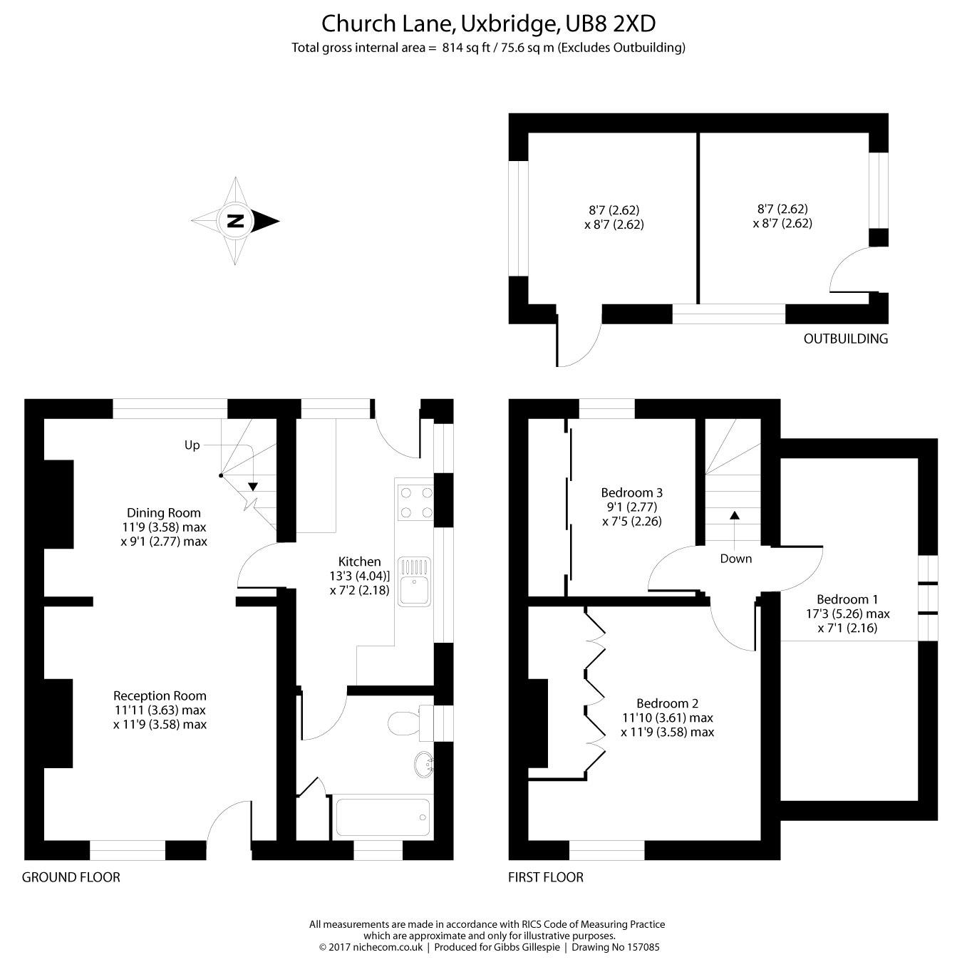 3 Bedrooms Semi-detached house to rent in Church Lane, Uxbridge, Middlesex UB8