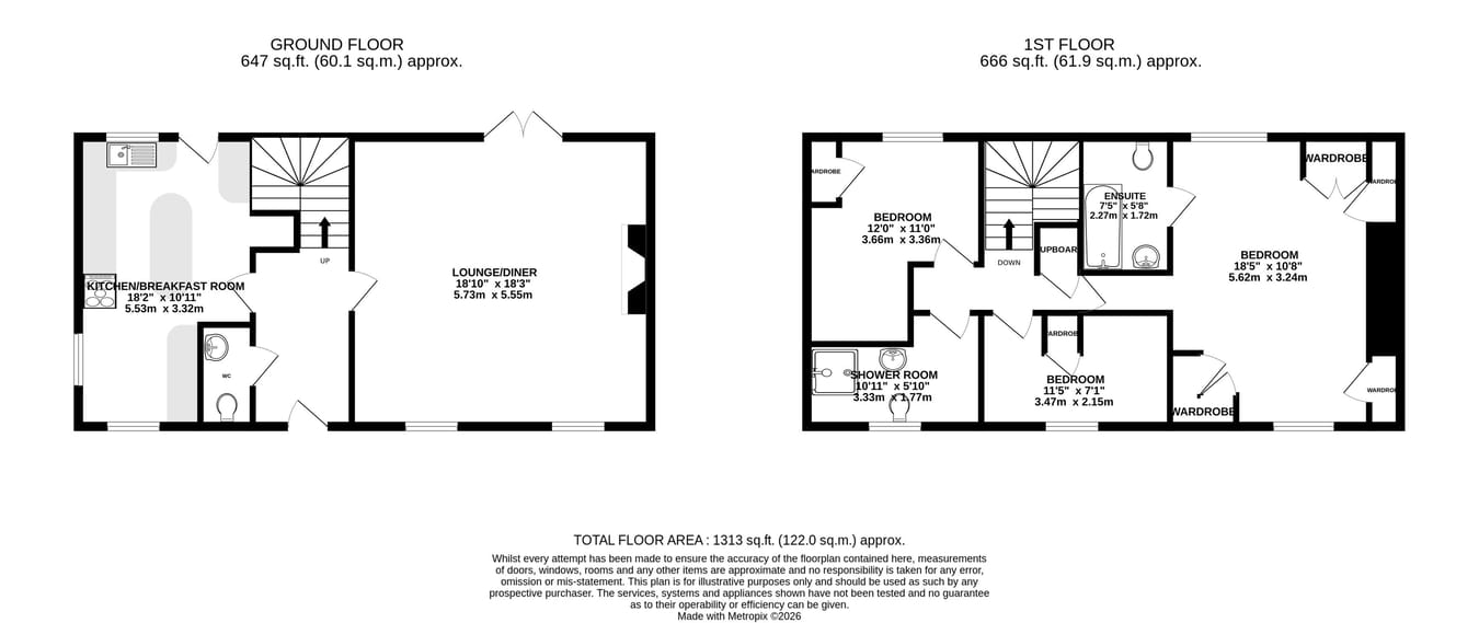 Felindre Cottage, Brecon floorplan
