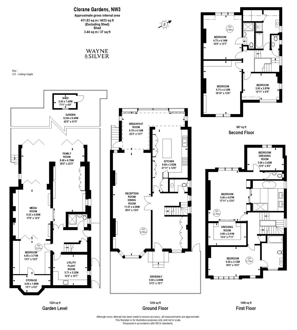 14, Clorane Gardens, London floorplan