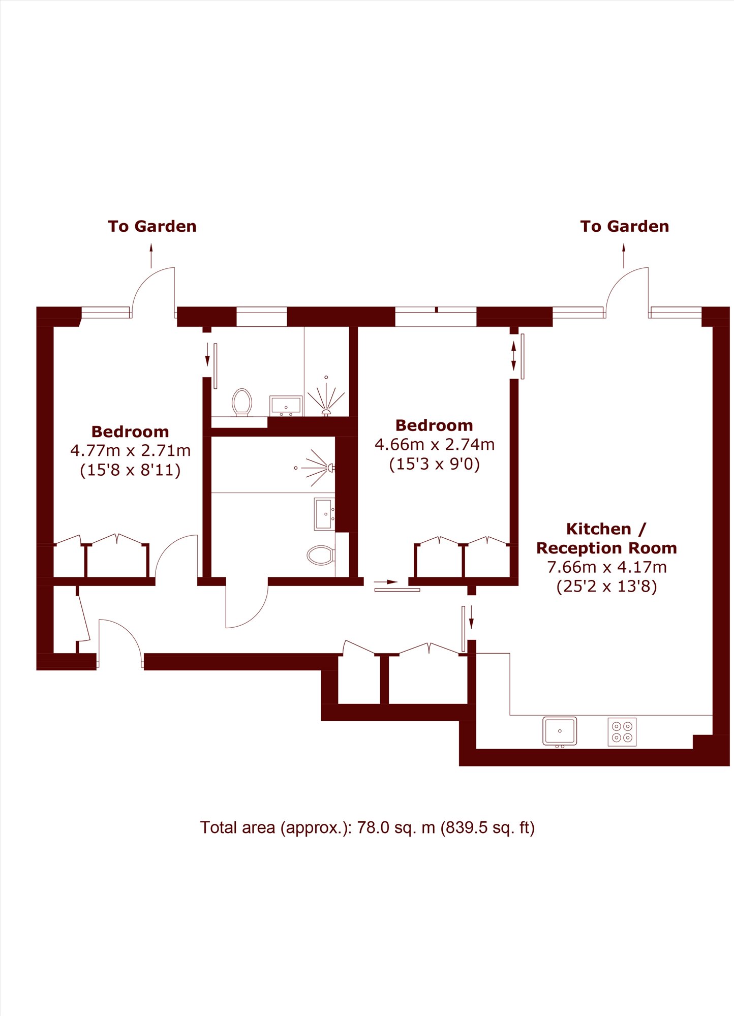 Flat 9, Audiology House, 45, Nightingale Lane, London floorplan