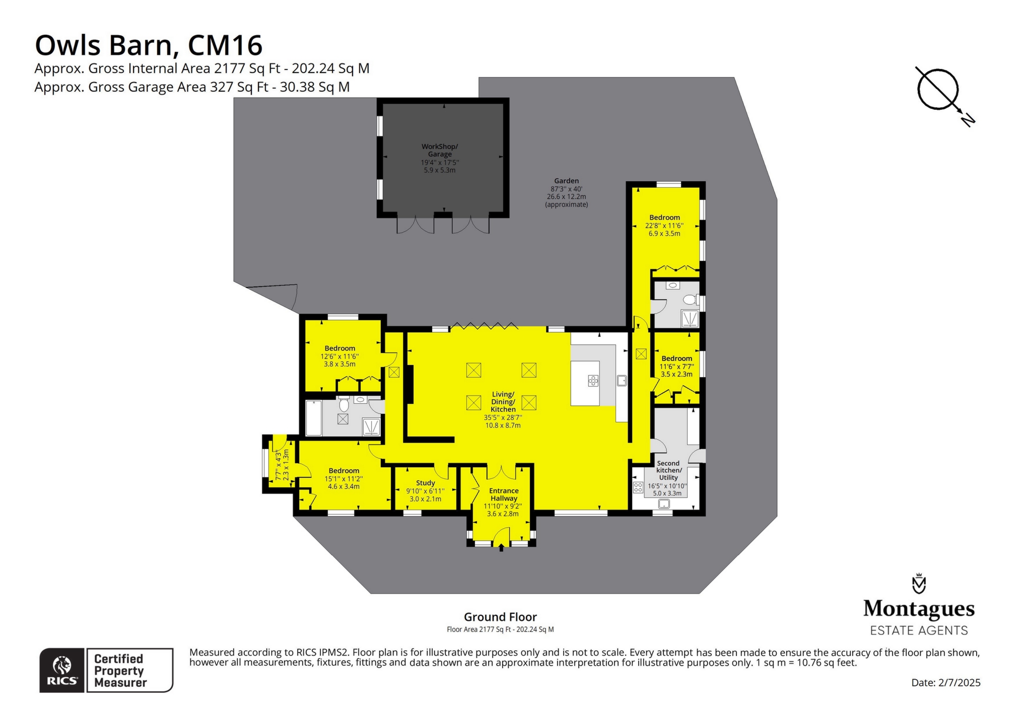 Owls Barn Tawney Farm, Tawney Common, Epping floorplan